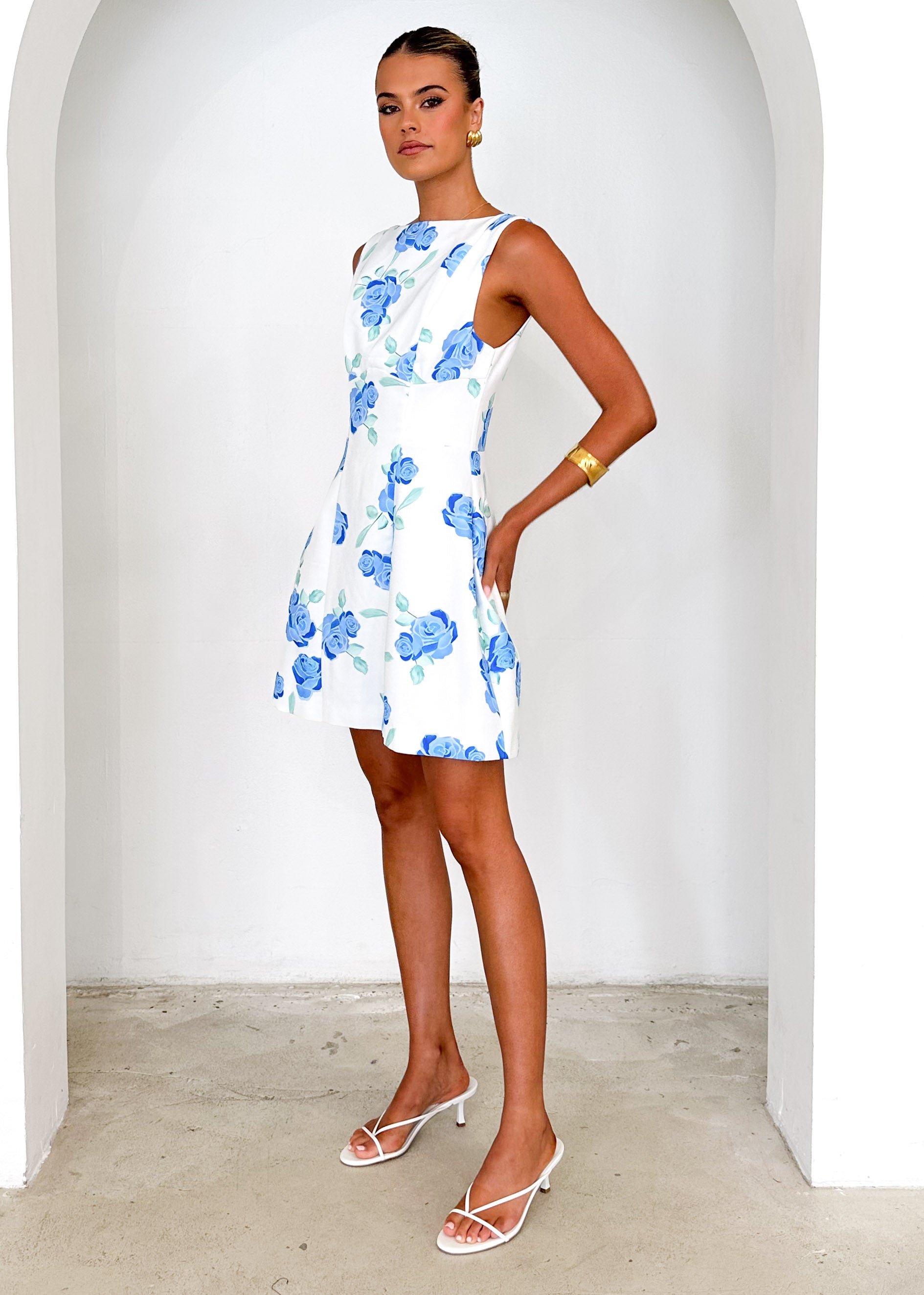 Clarissa Dress - Azure Floral