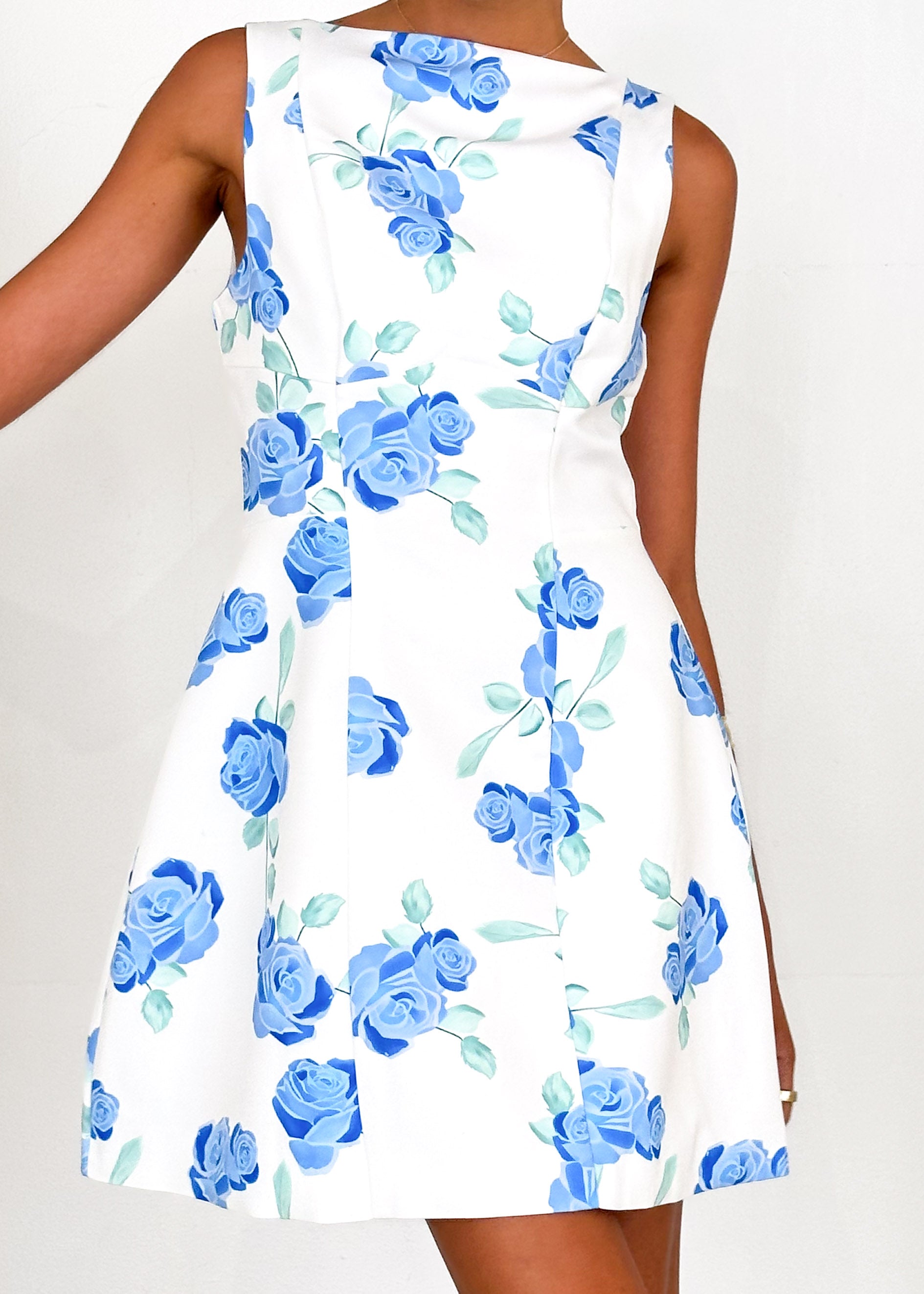 Clarissa Dress - Azure Floral