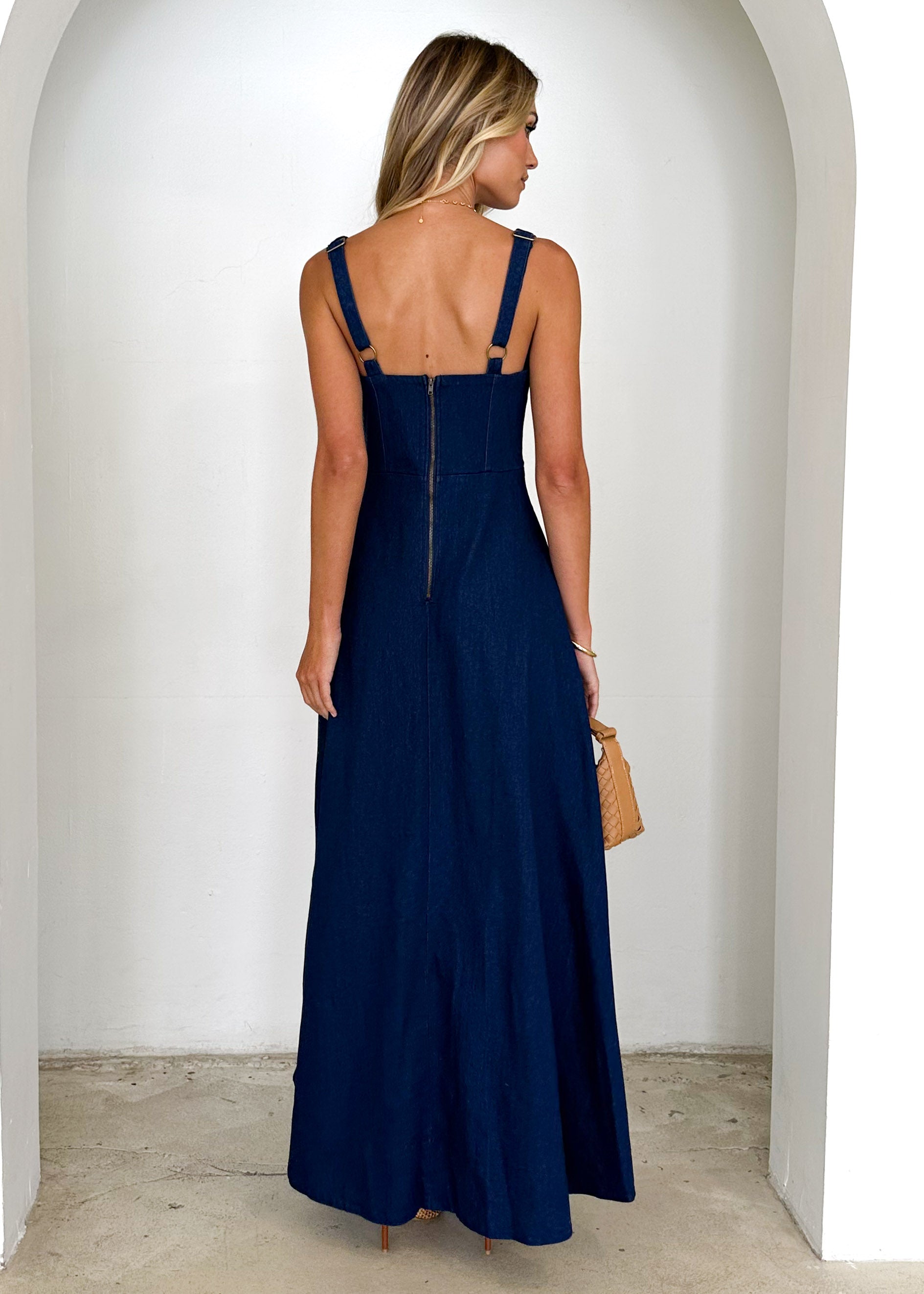 Toscana Maxi Dress - Indigo