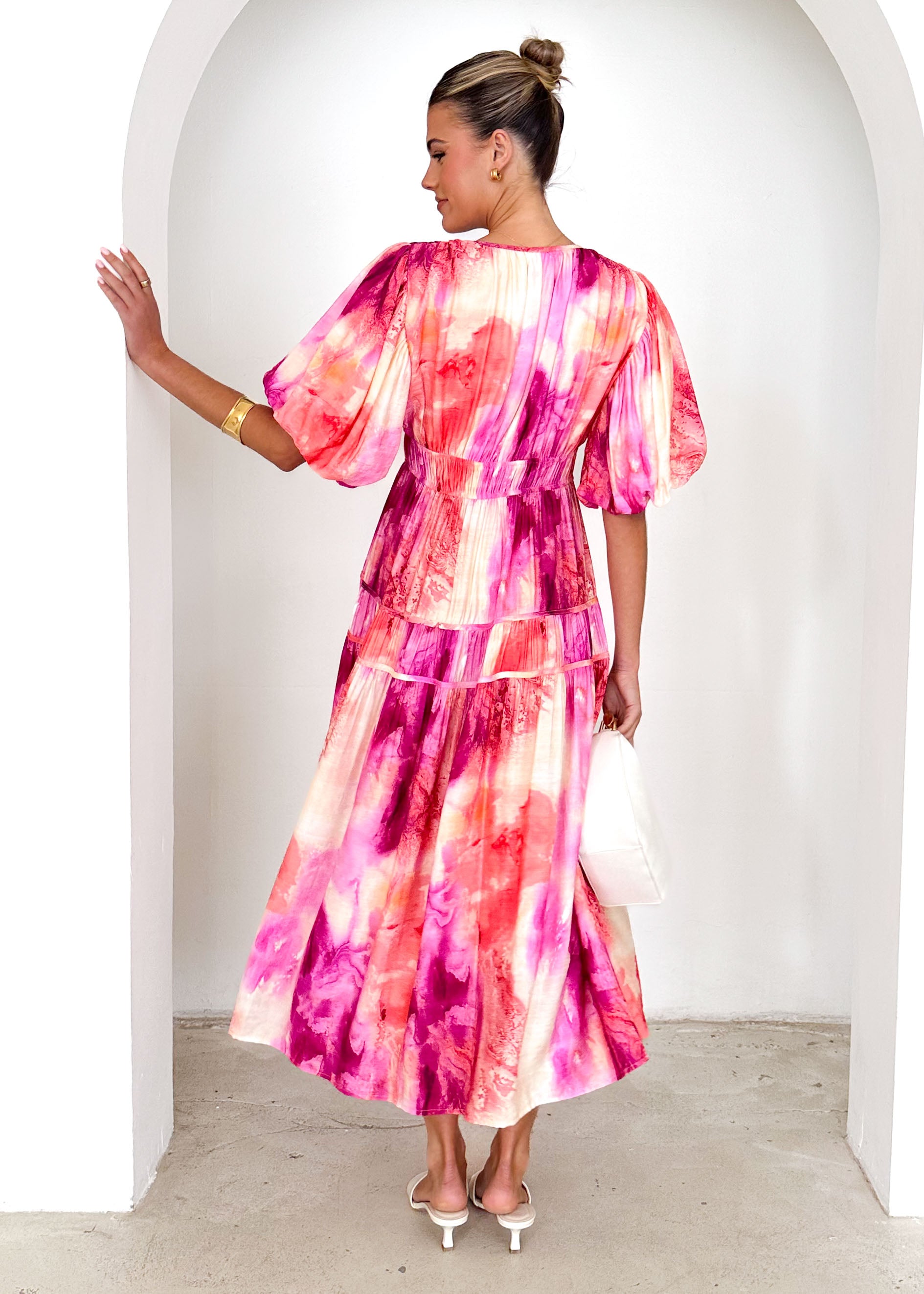 Bedford Maxi Dress - Magenta Splash