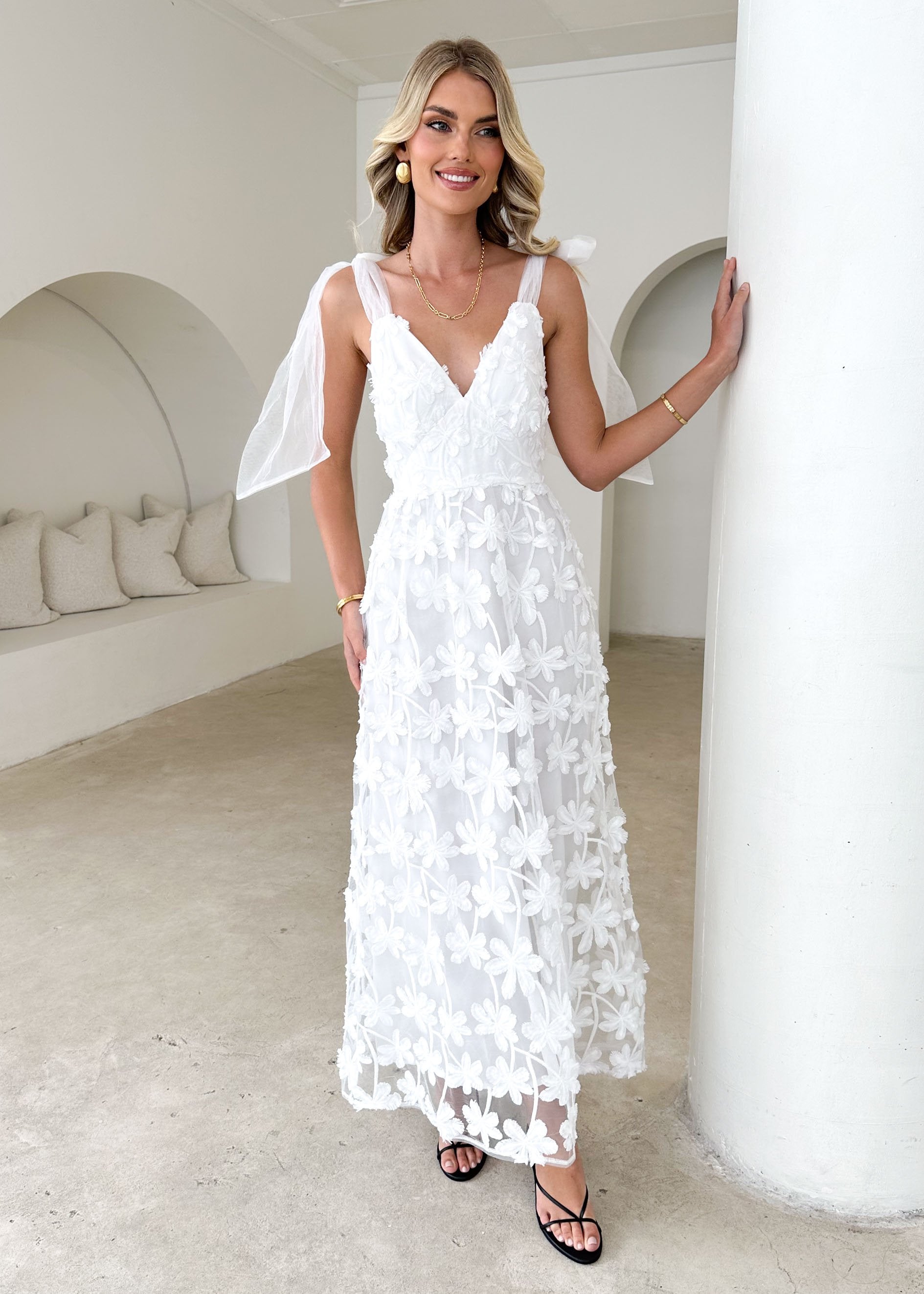 Celestial Midi Dress - Off White