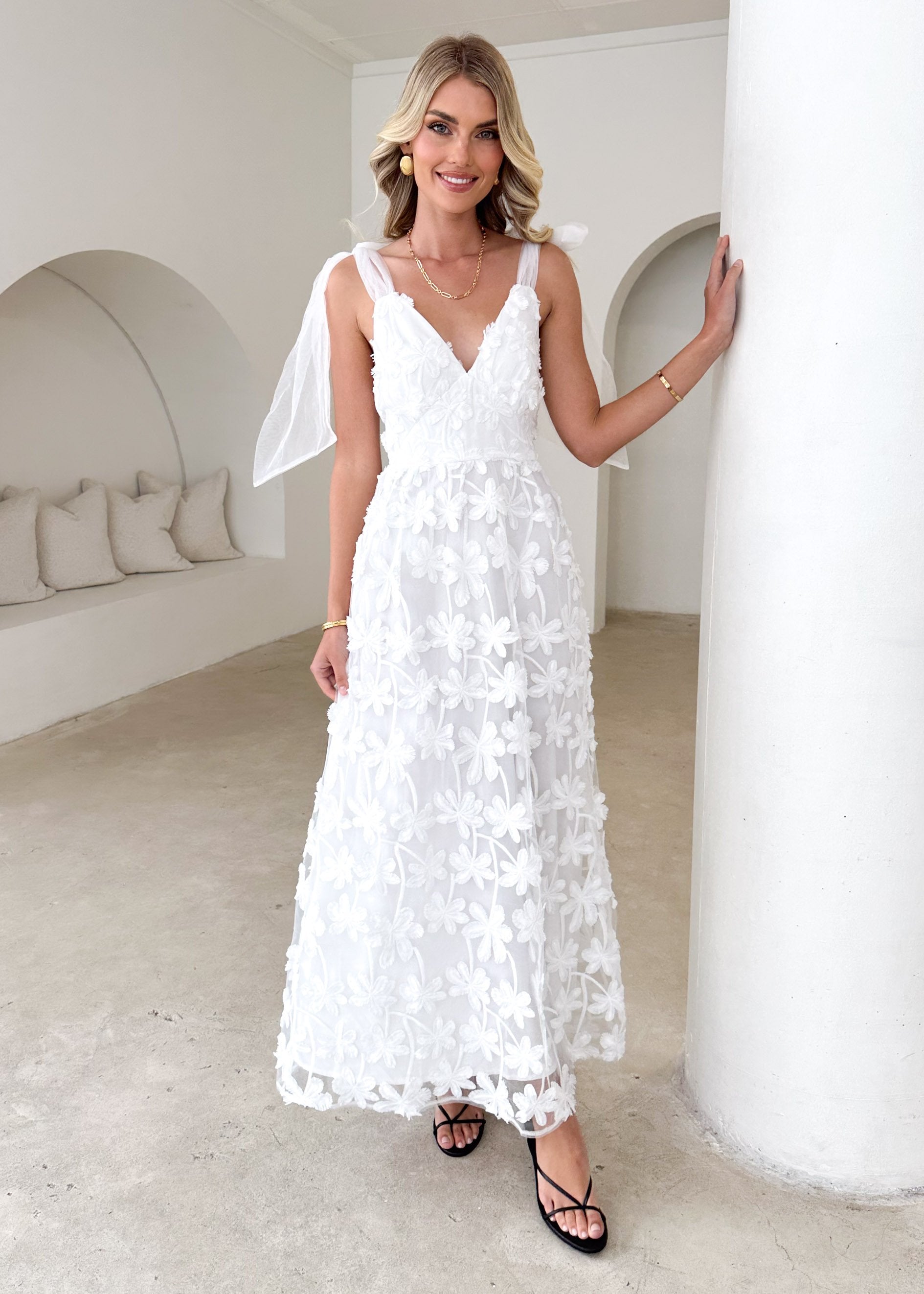 Celestial Midi Dress - Off White