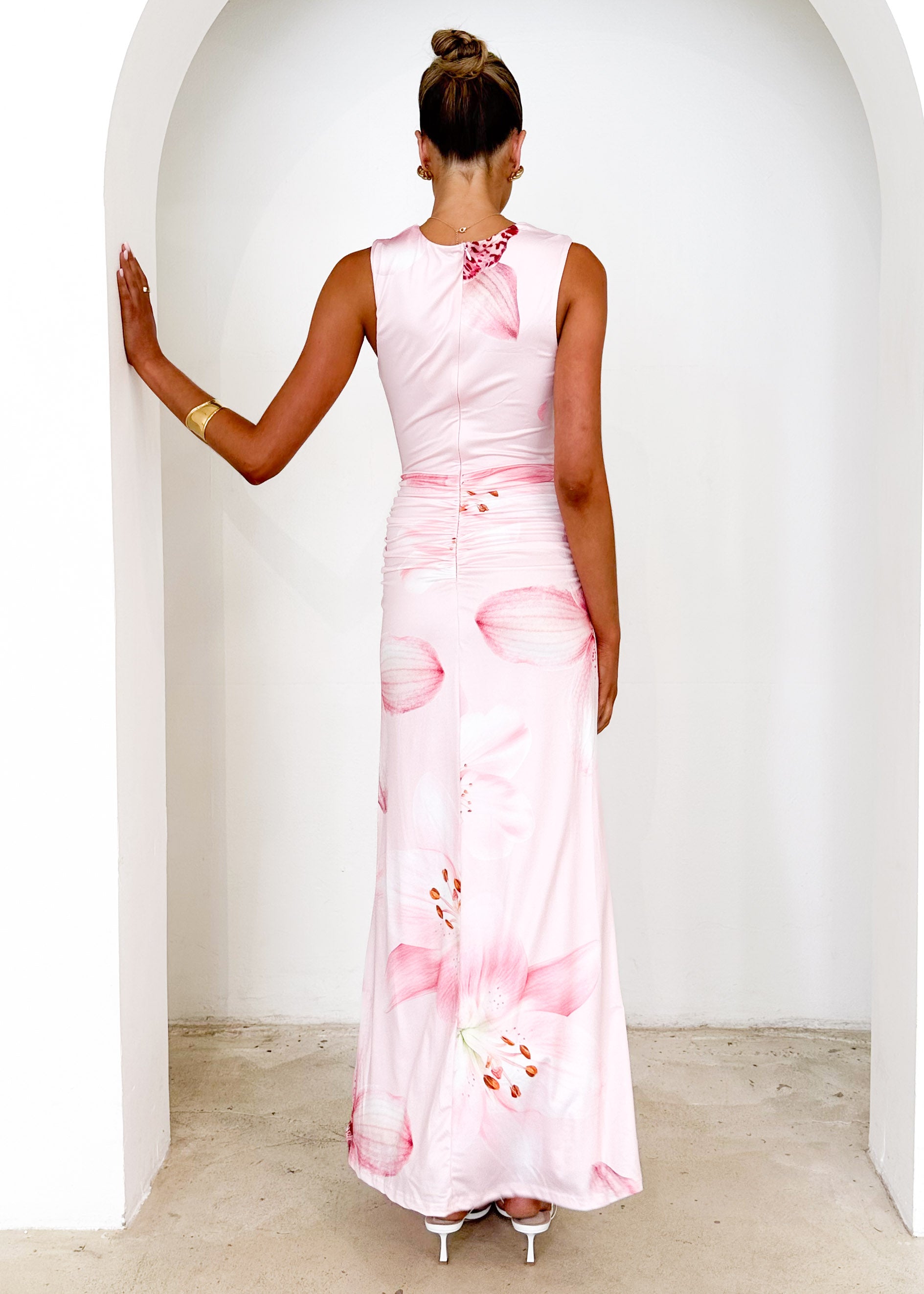 Koi Maxi Dress - Blush Flowers