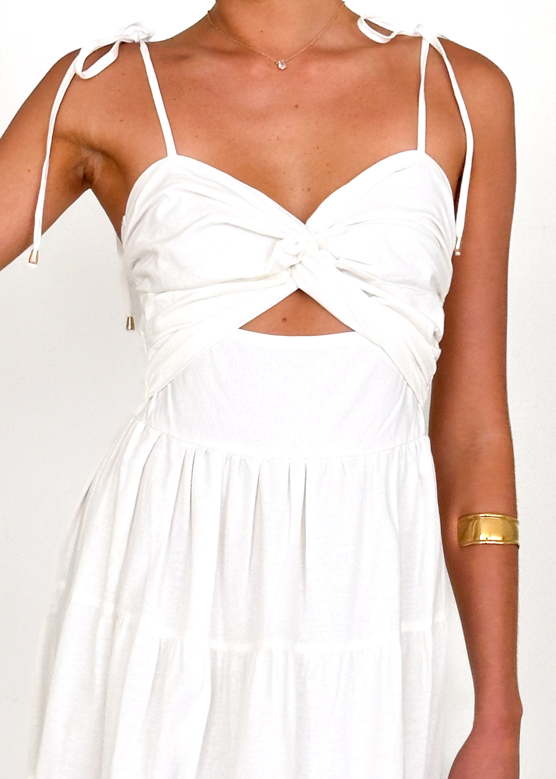 Tallia Midi Dress - Off White