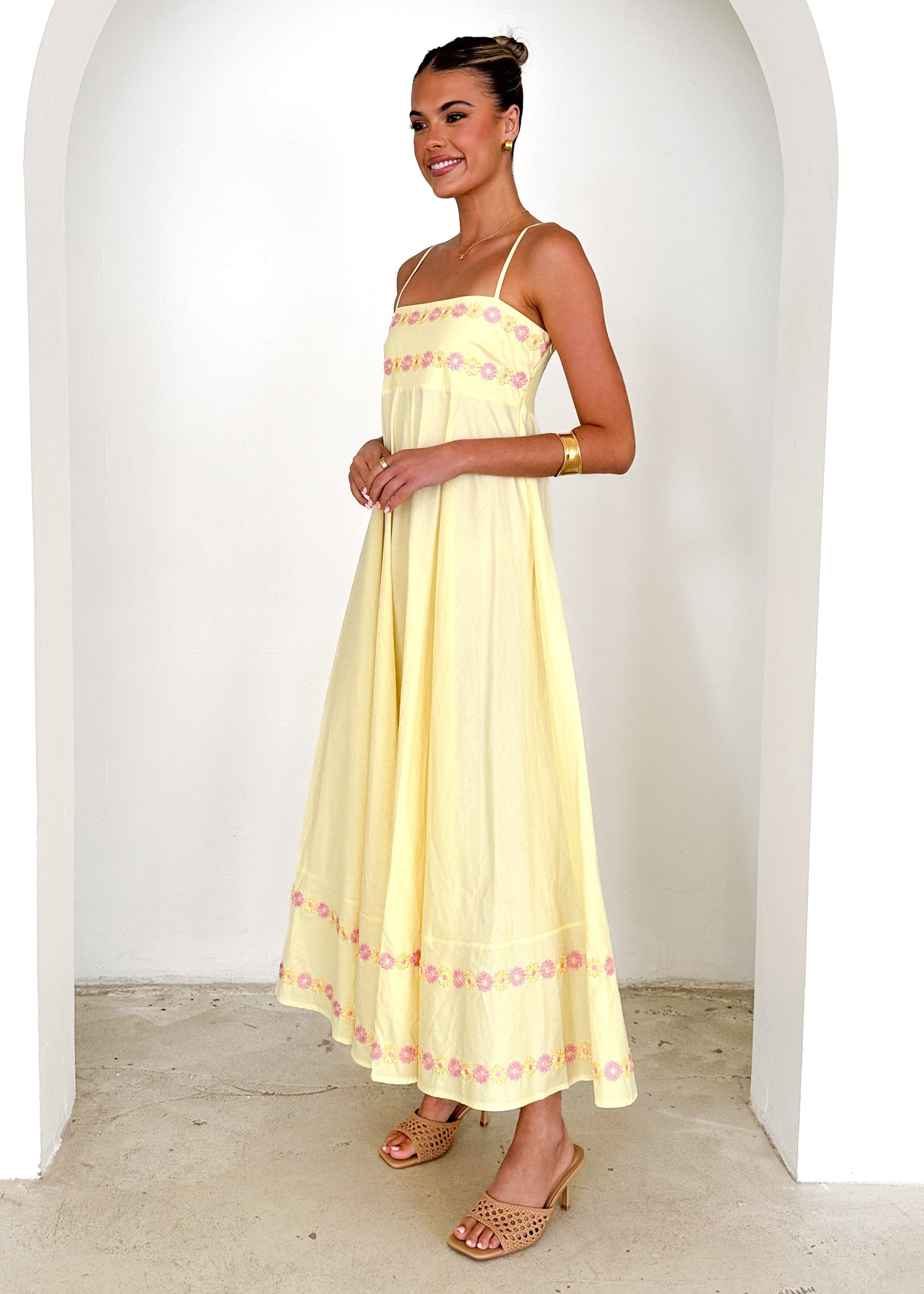 Hestia Maxi Dress - Lemon