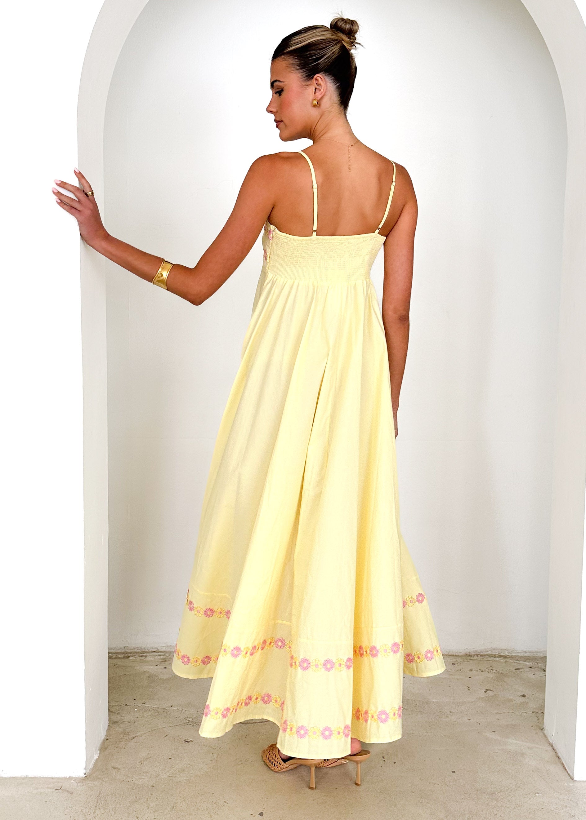 Hestia Maxi Dress - Lemon