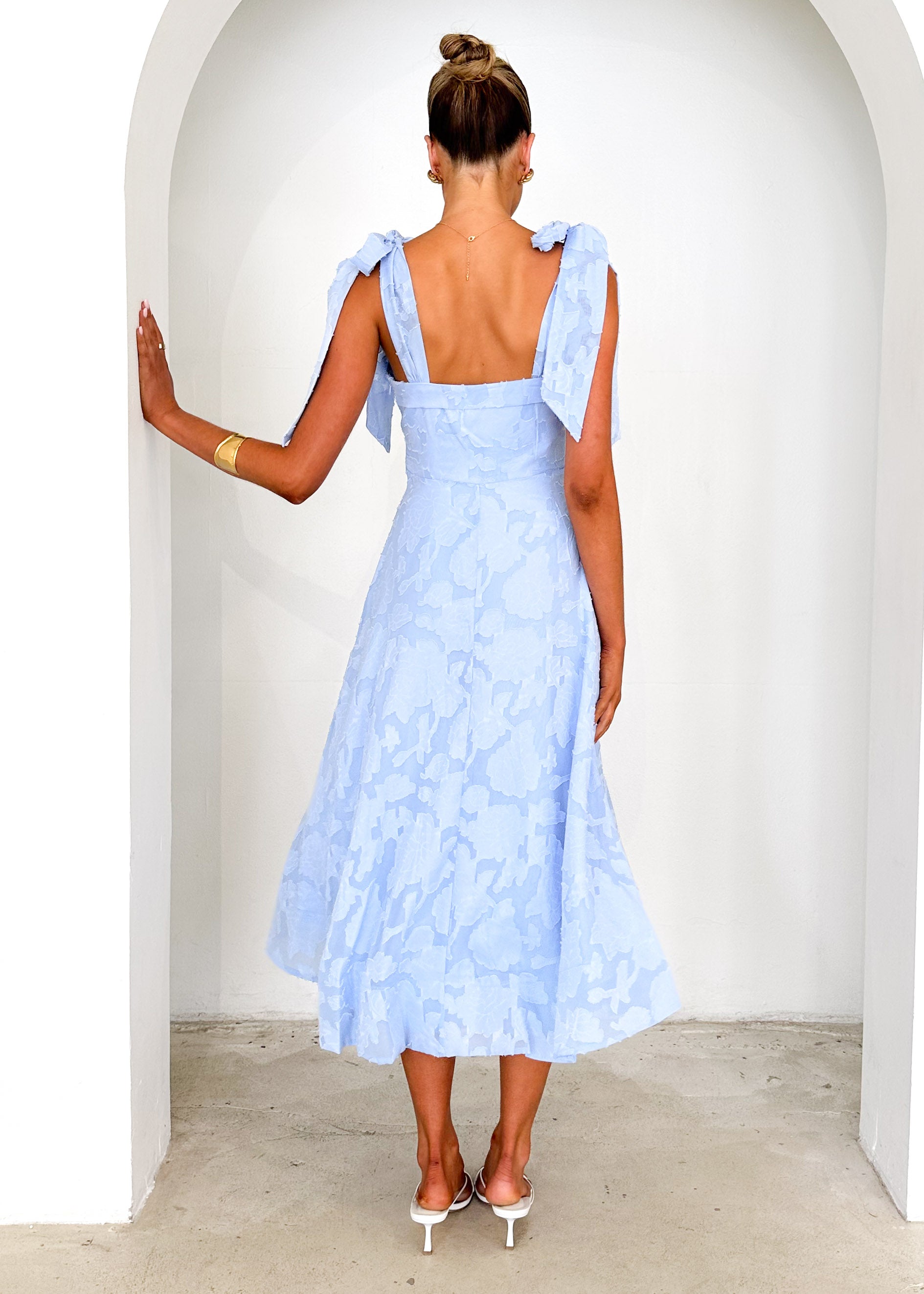 Kazane Midi Dress - Baby Blue