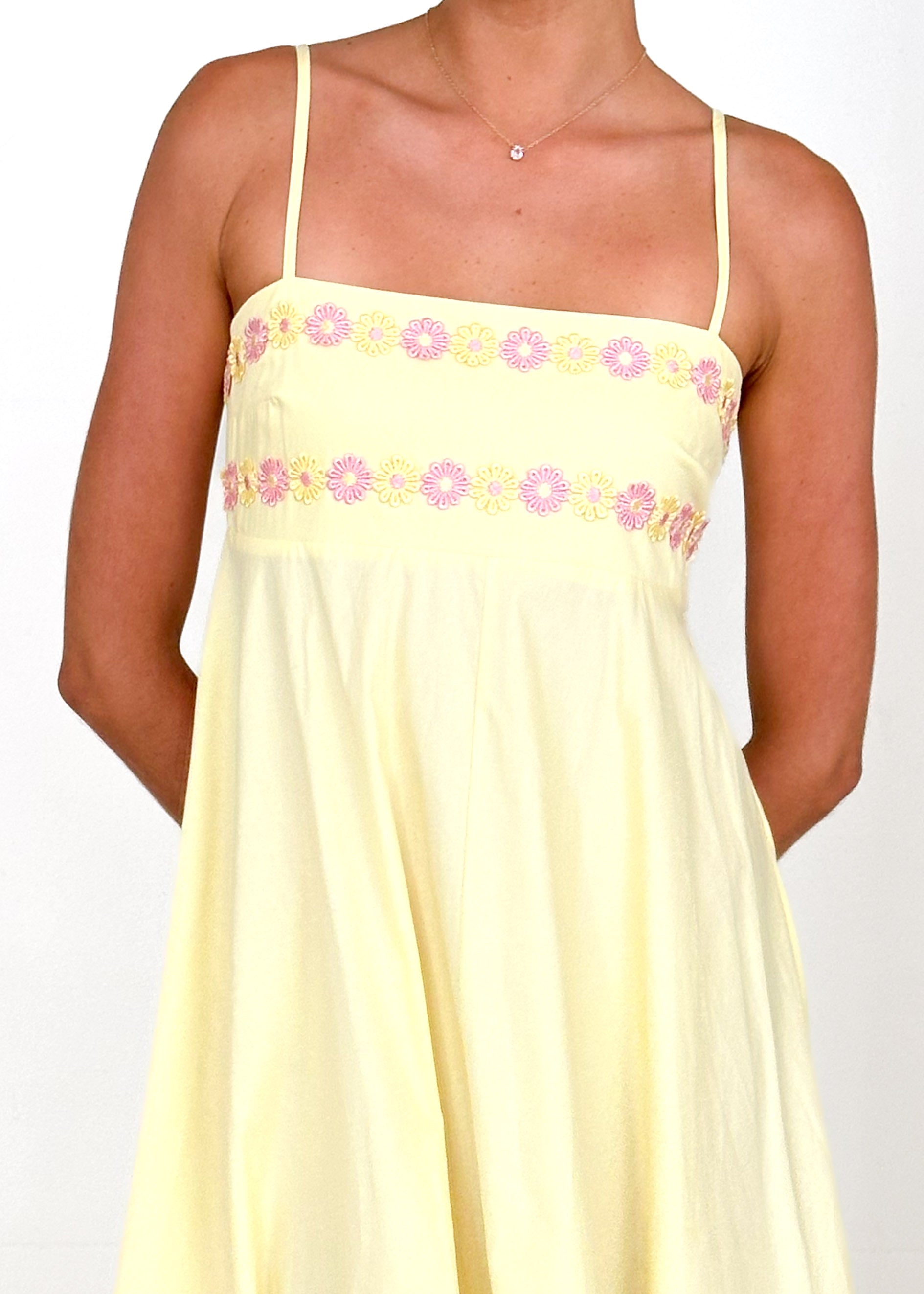 Hestia Maxi Dress - Lemon