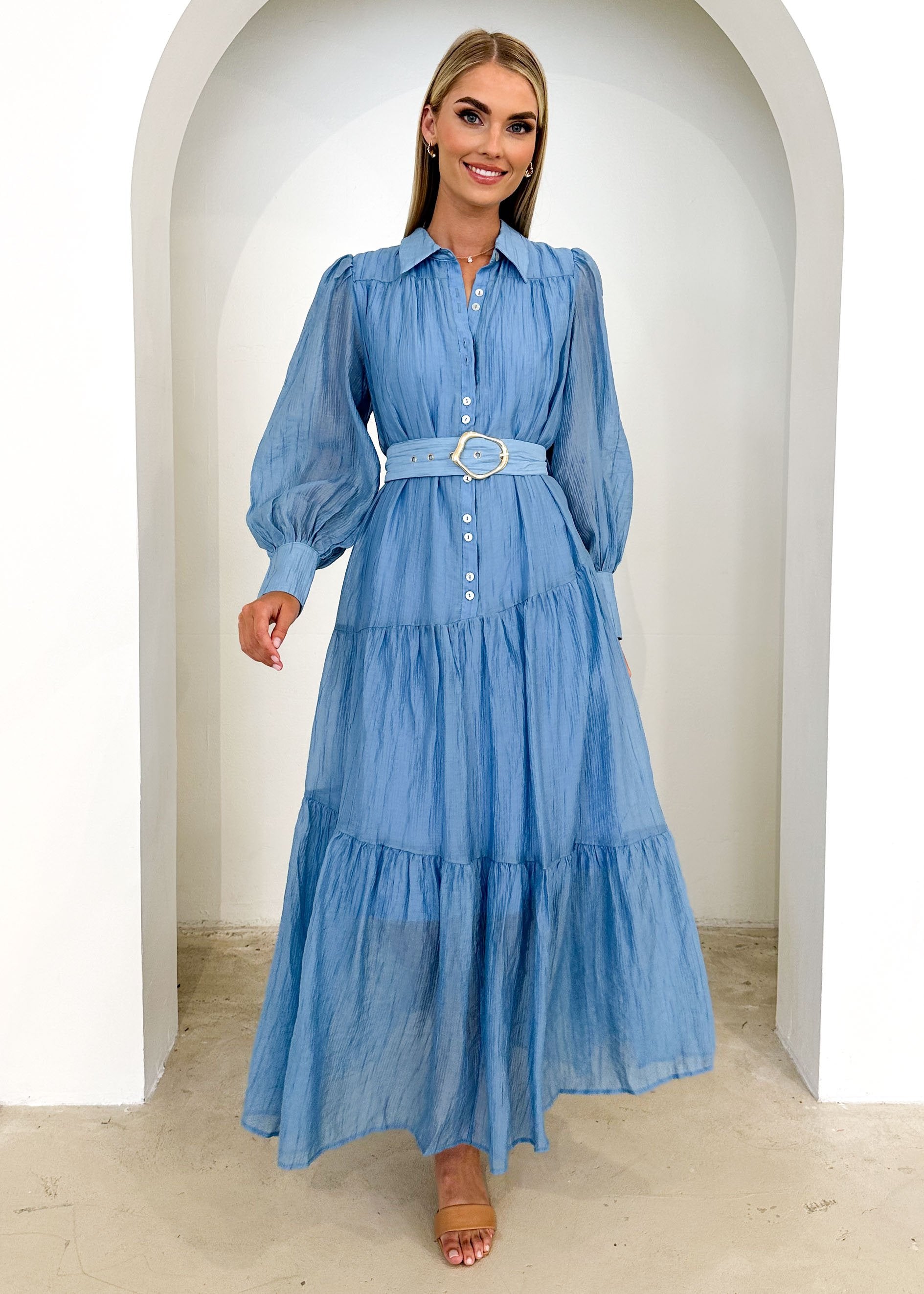 Getra Maxi Dress - Blue
