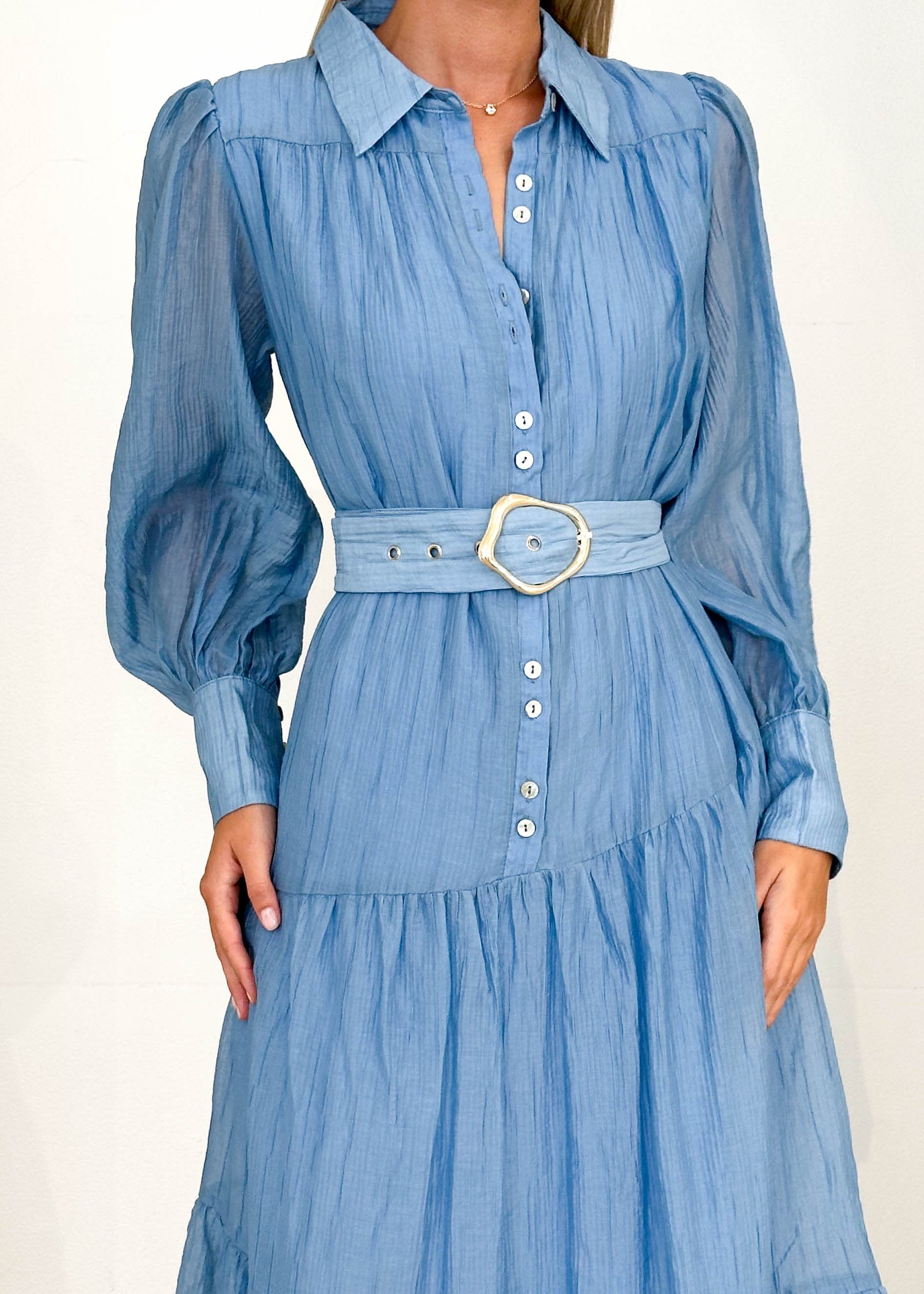 Getra Maxi Dress - Blue