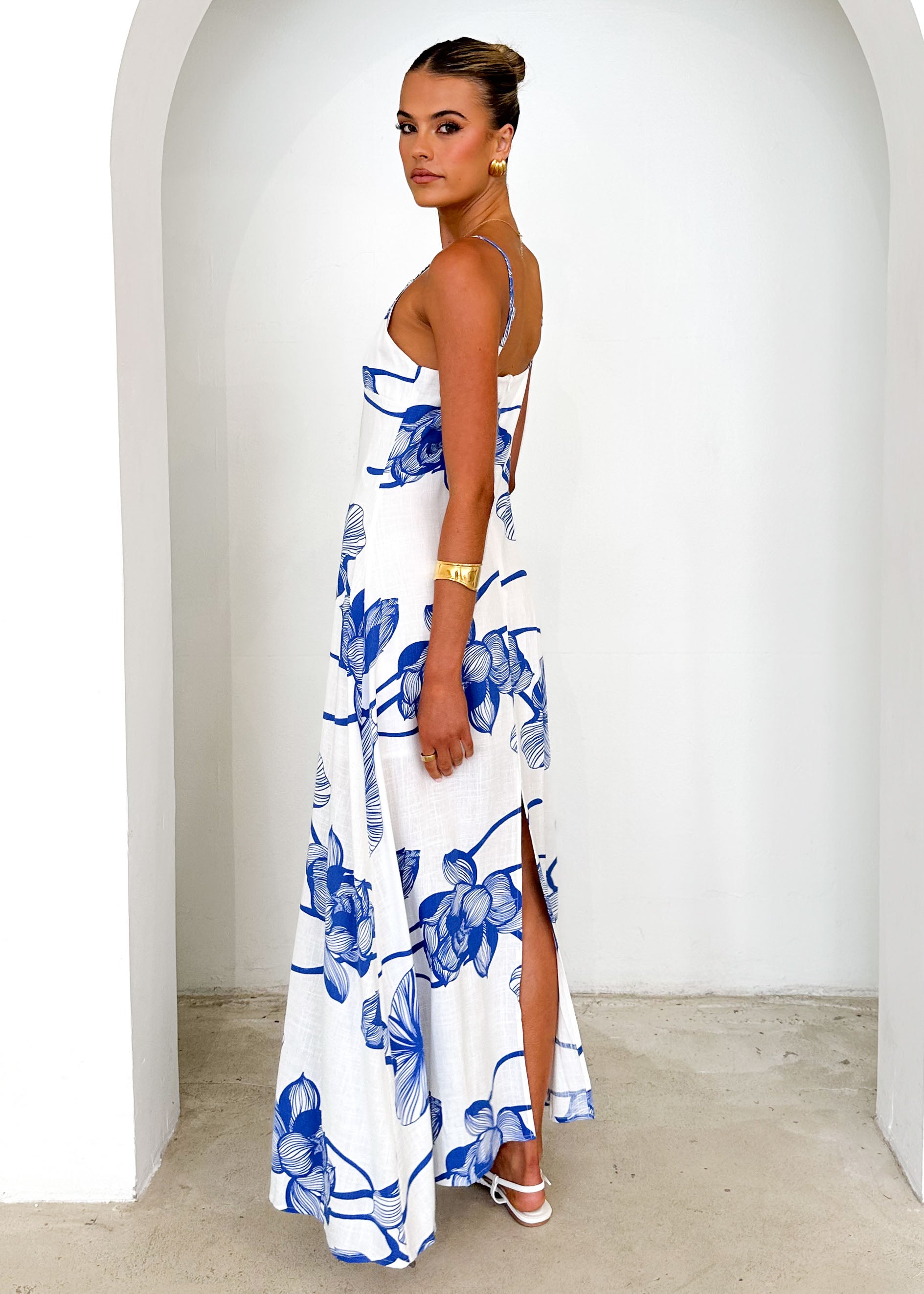 Mackenzie Maxi Dress - Blue Flowers