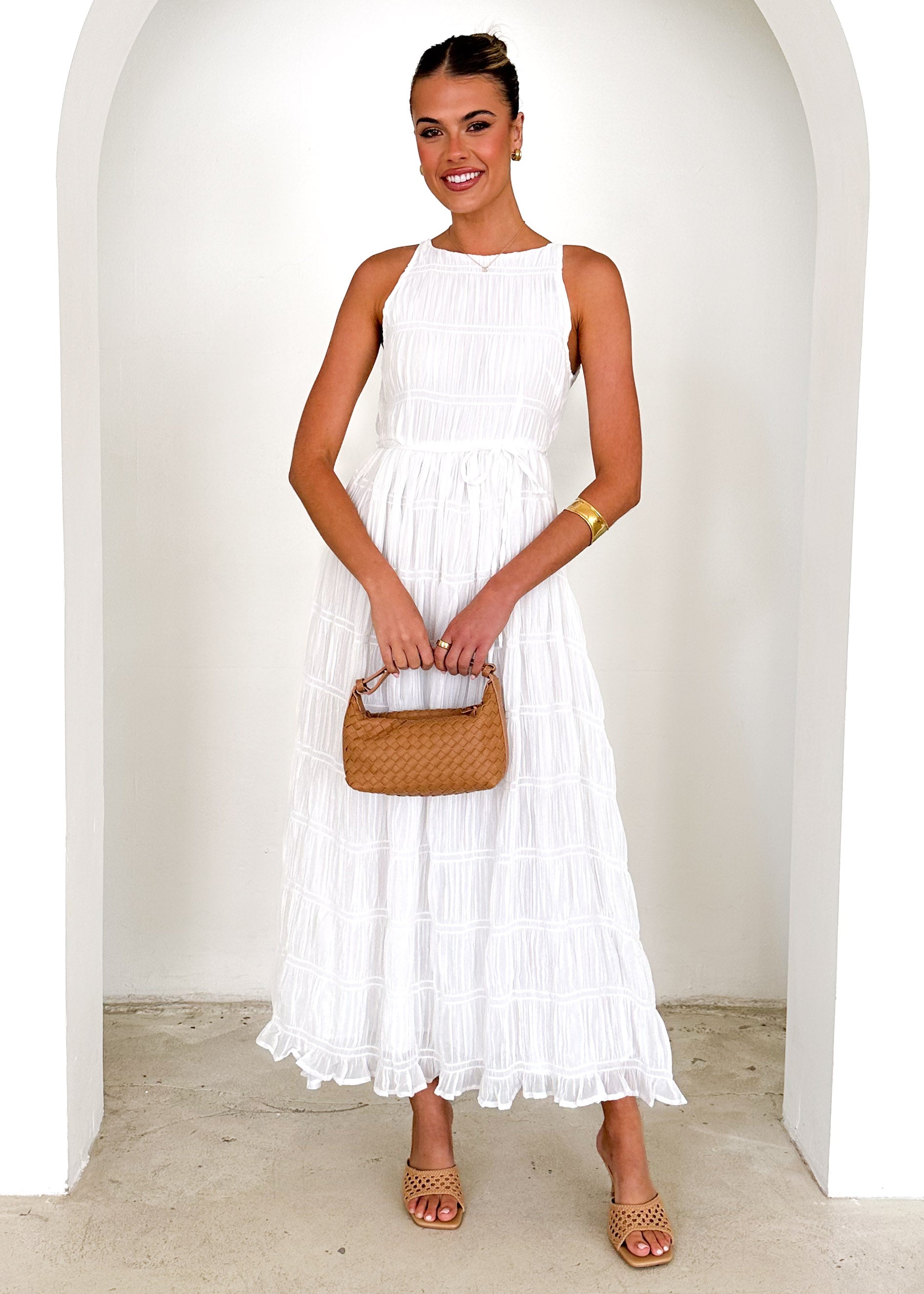 Jericho Maxi Dress - Off White