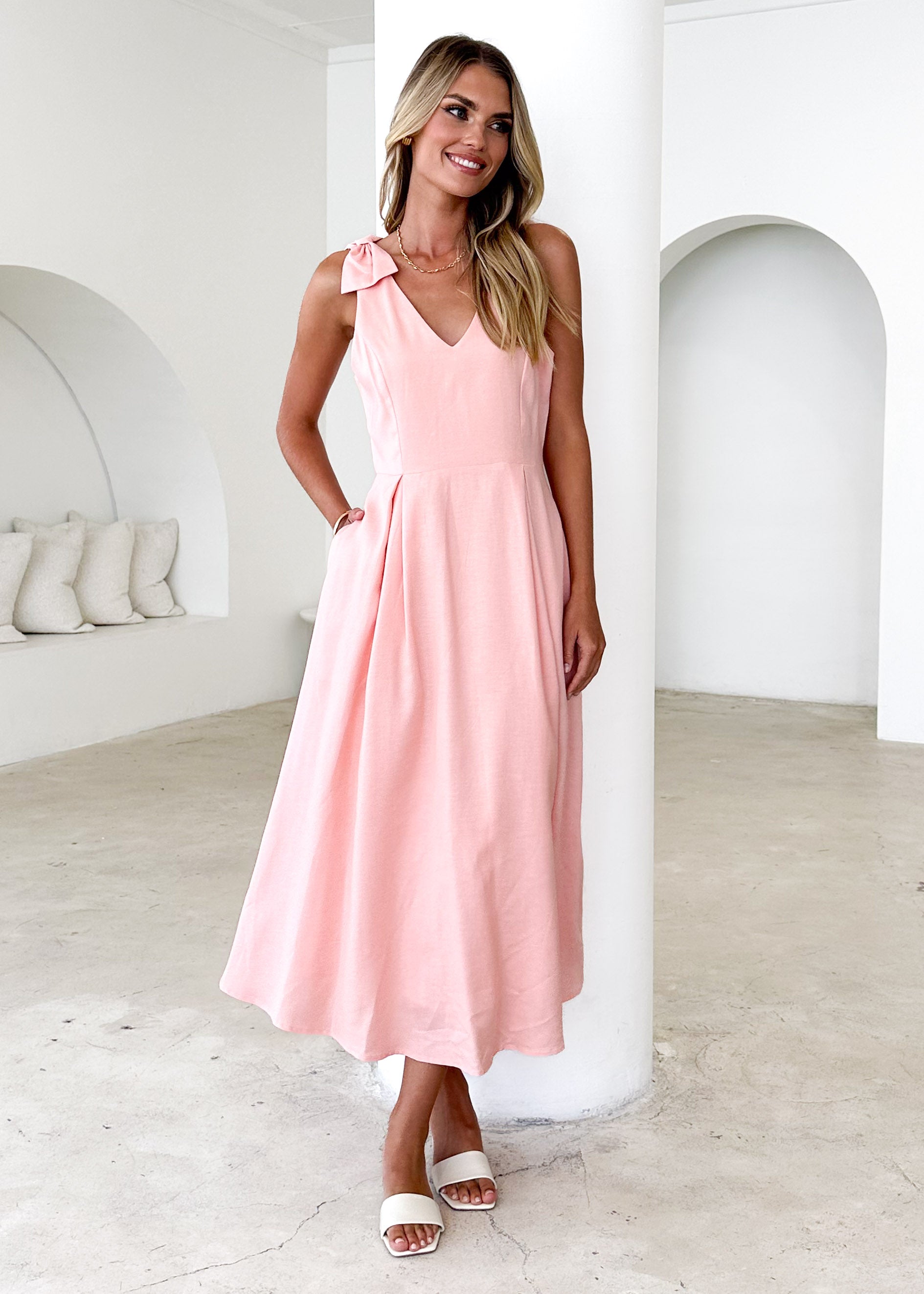 Pacifica Midi Dress - Blush