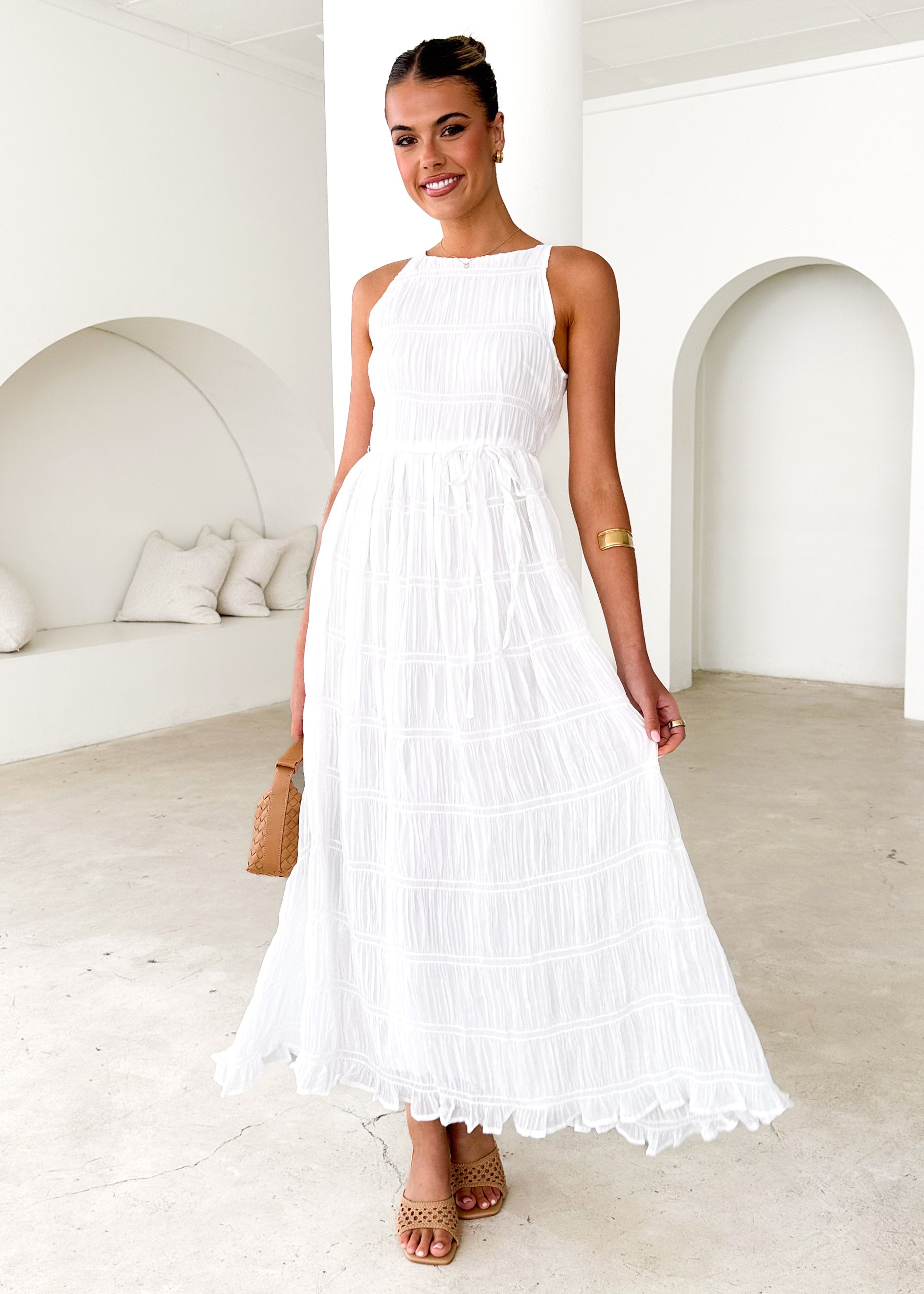 Jericho Maxi Dress - Off White