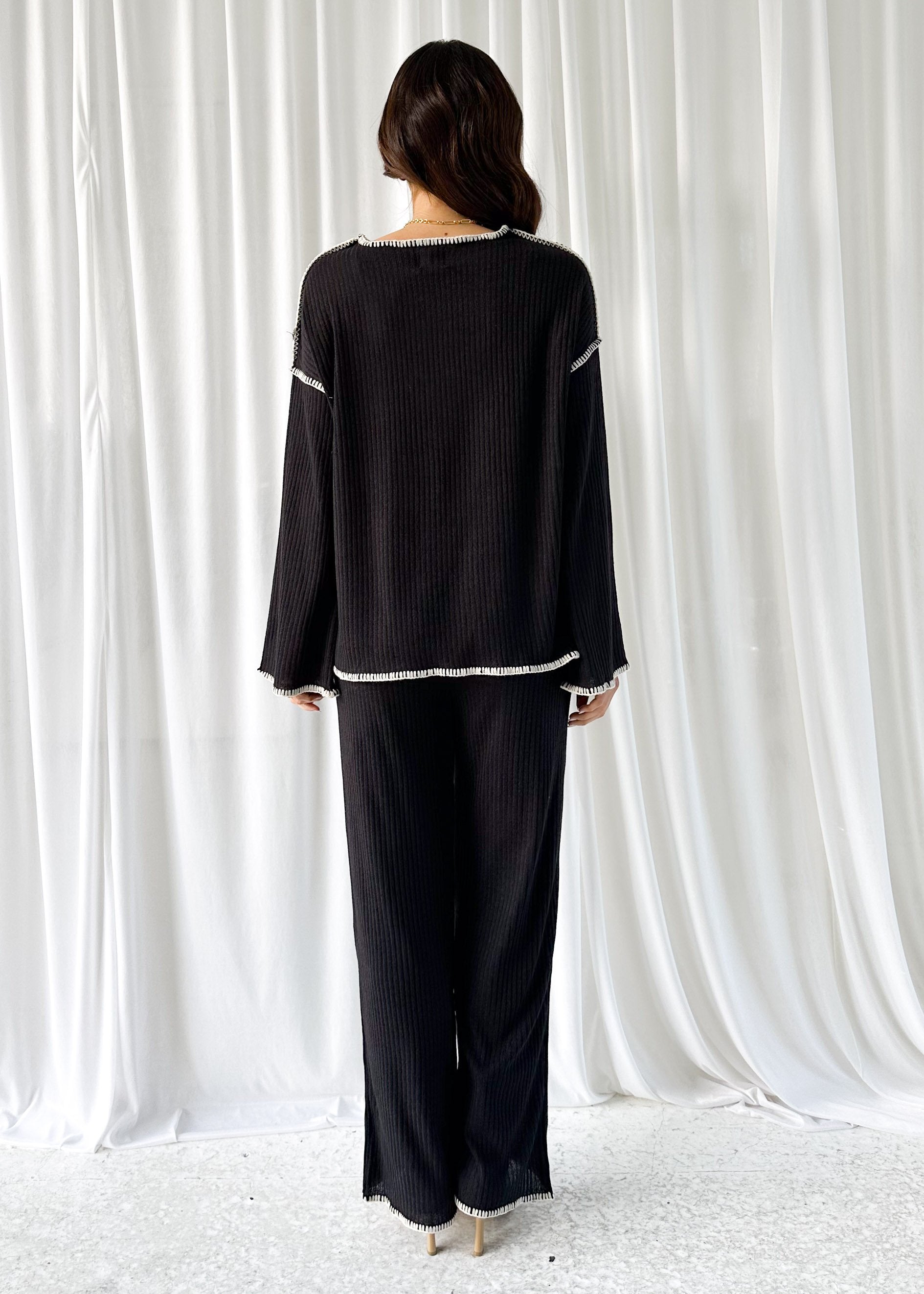 Ambar Knit Set - Black