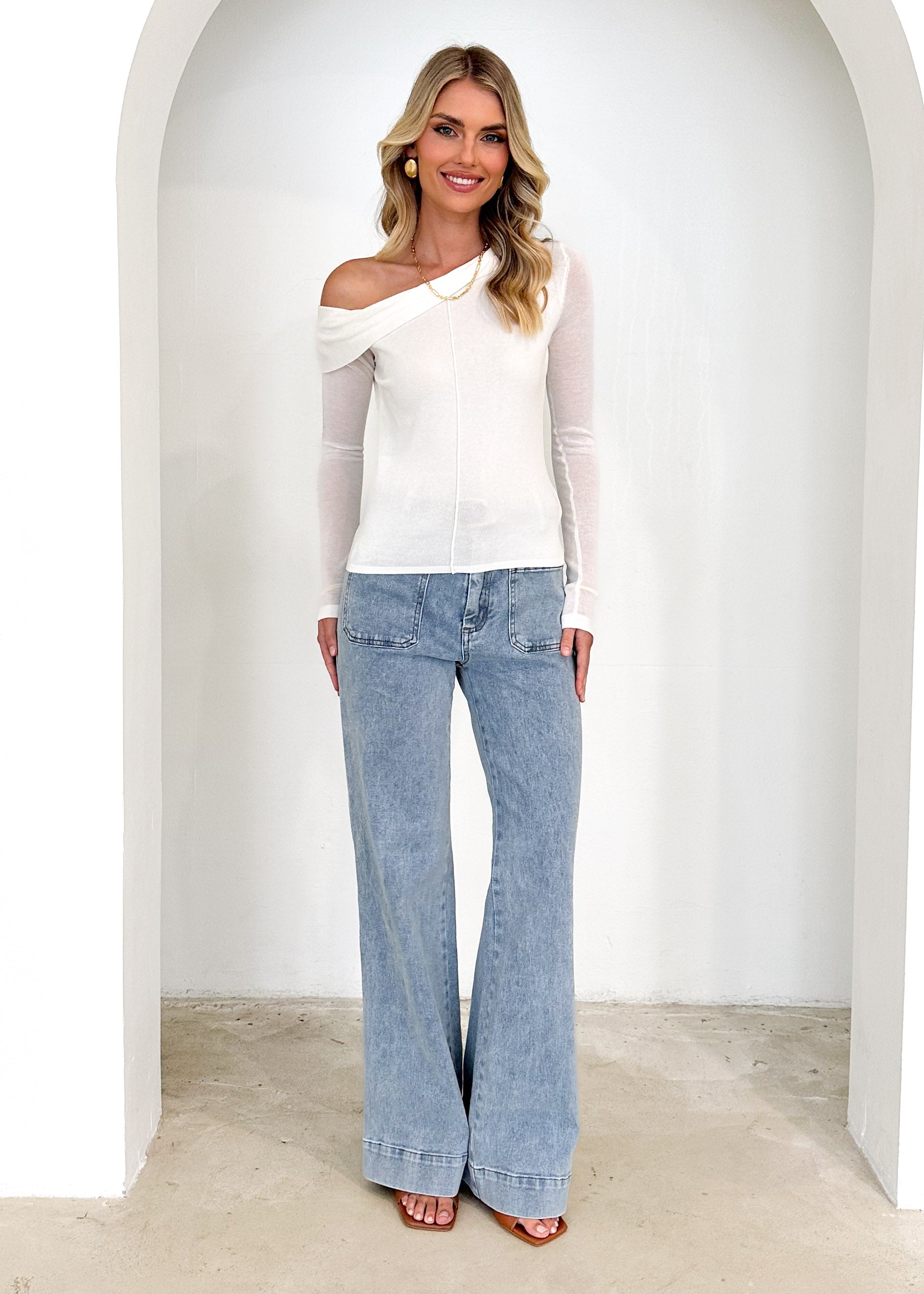 Davida Knit Top - Off White