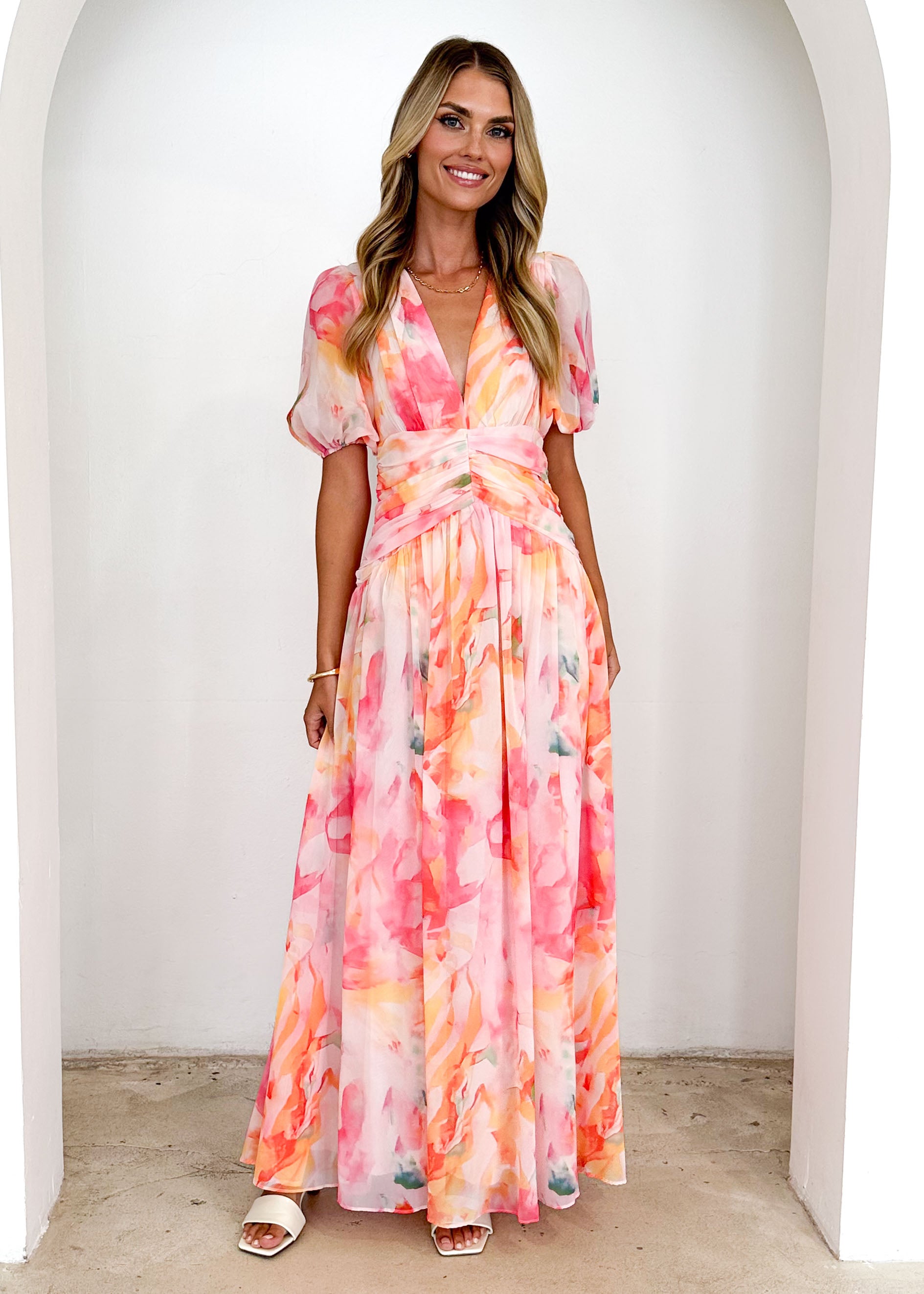 Aubree Maxi Dress - Ruby Splash