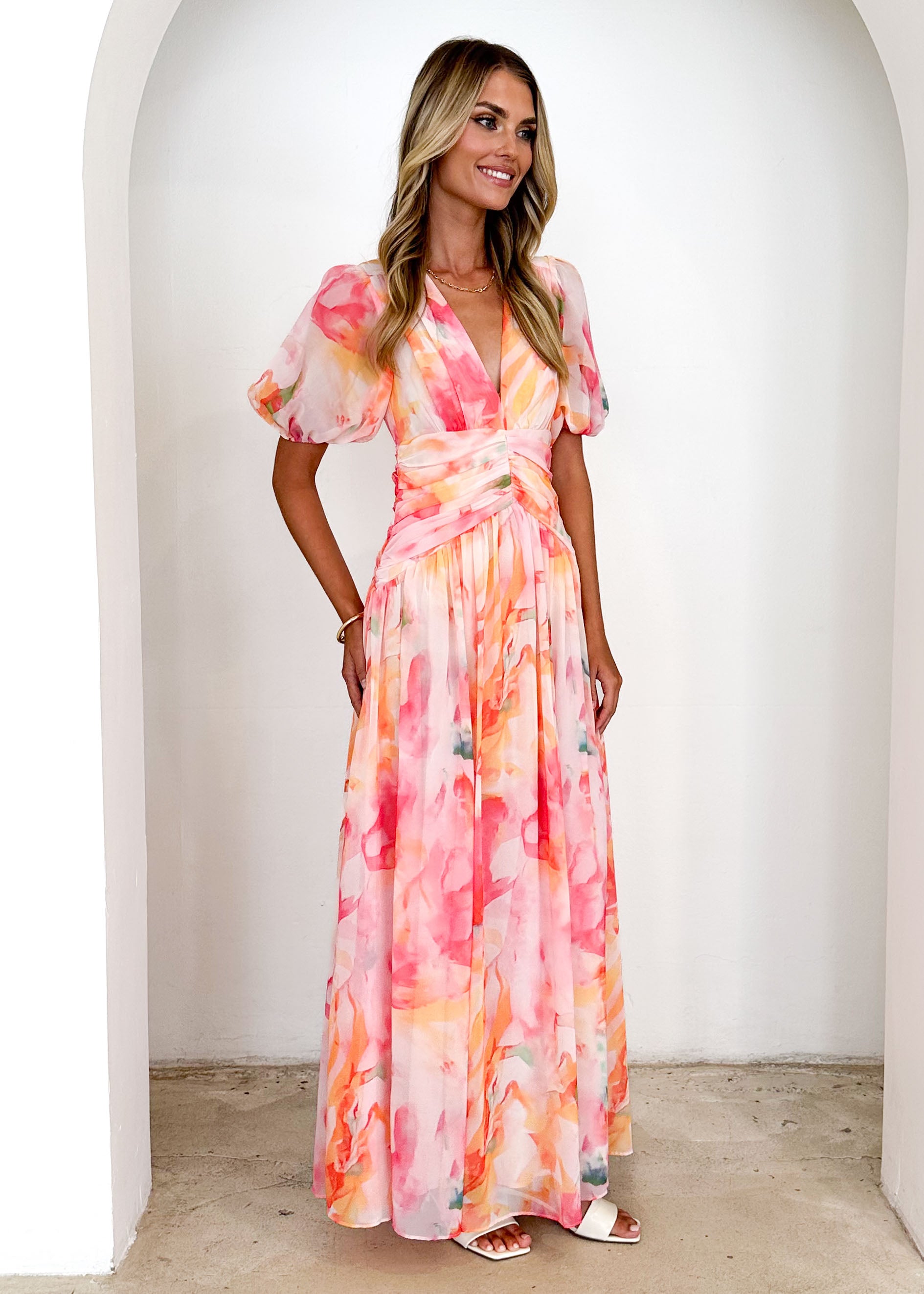 Aubree Maxi Dress - Ruby Splash