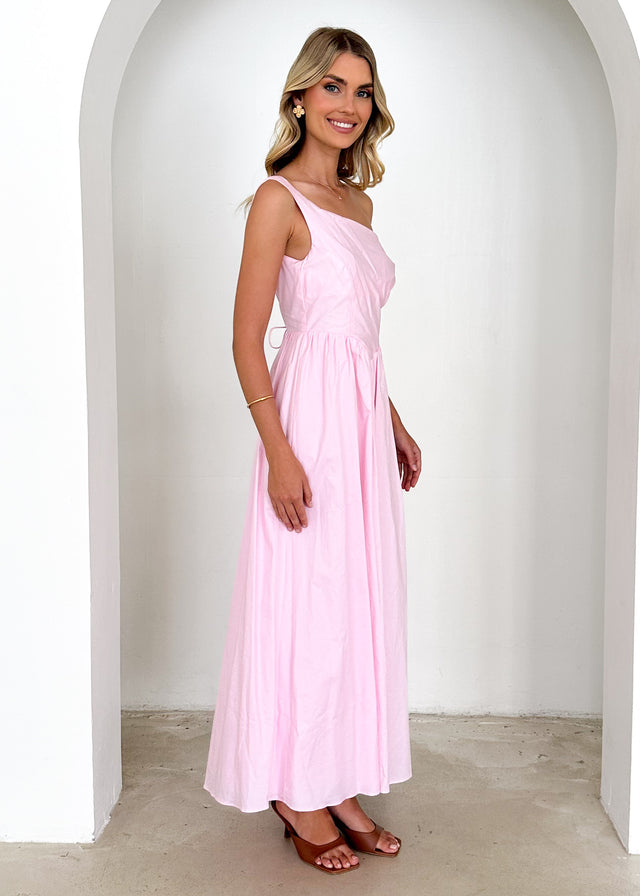 Haven One Shoulder Maxi Dress - Blush