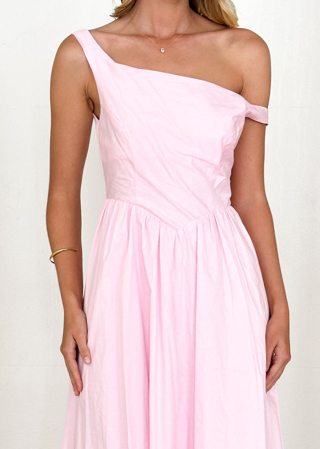 Haven One Shoulder Maxi Dress - Blush