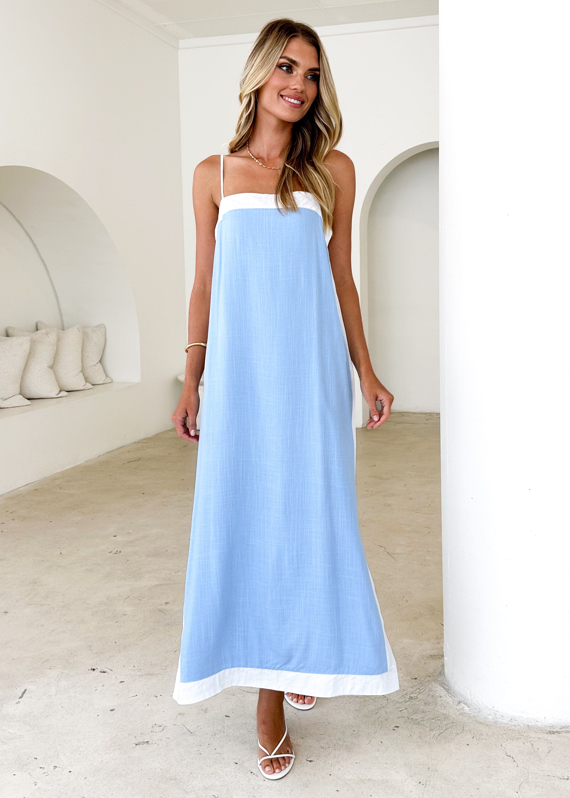 Zander Maxi Dress - Blue