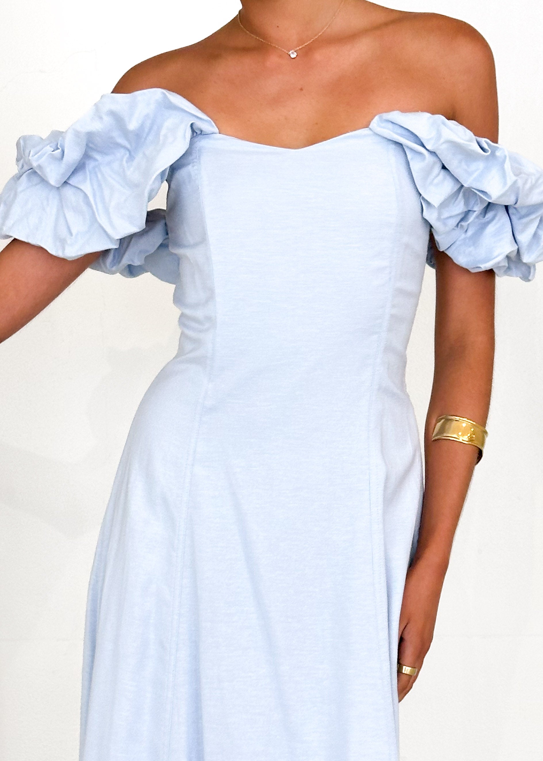 Celtic Midi Dress - Powder Blue