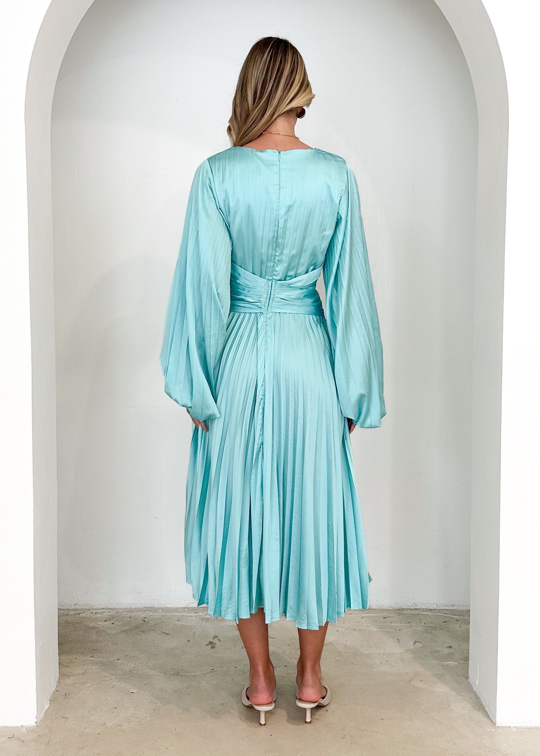 Narina Midi Dress - Aqua