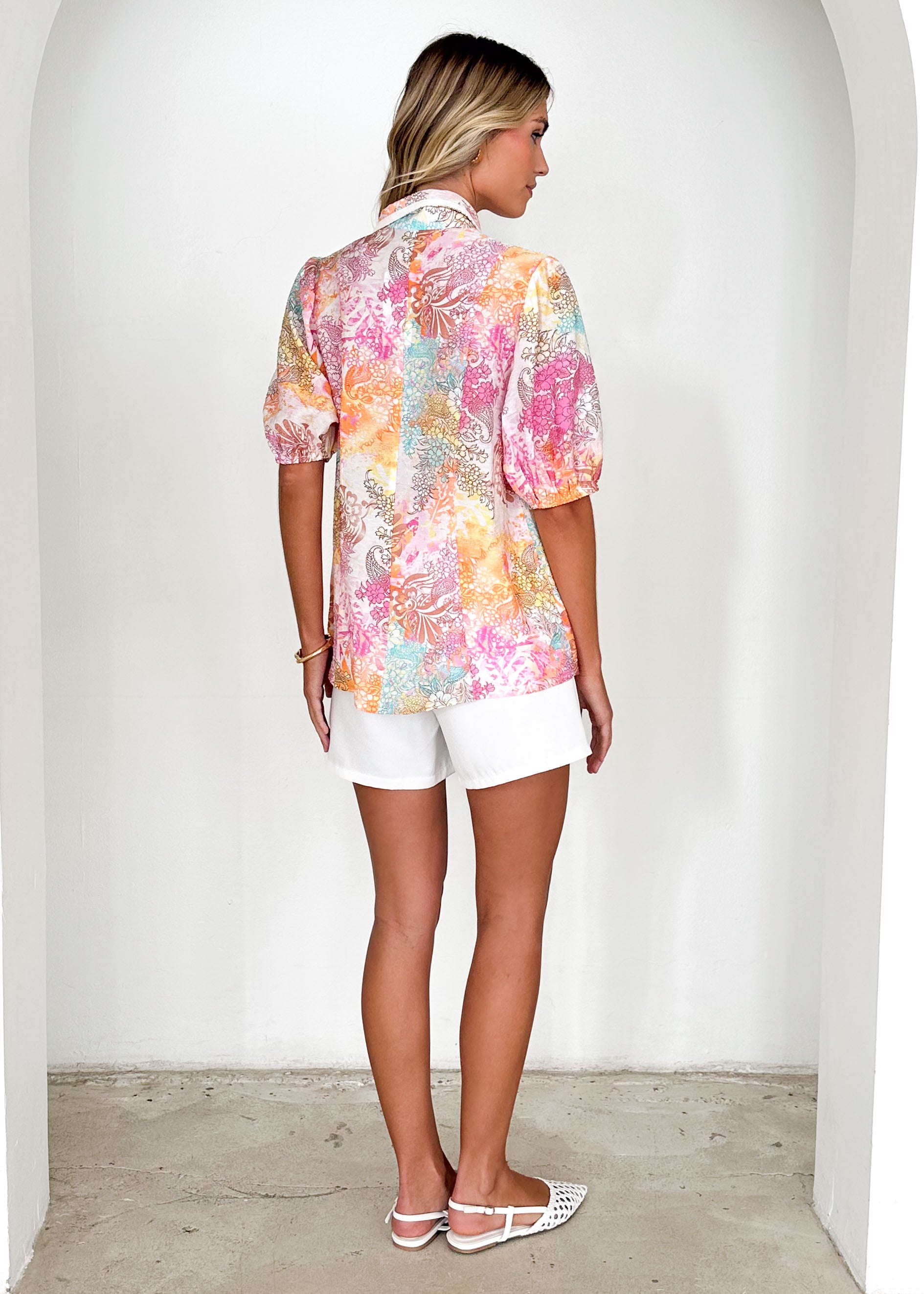 Anna Blouse - Pastel Splash