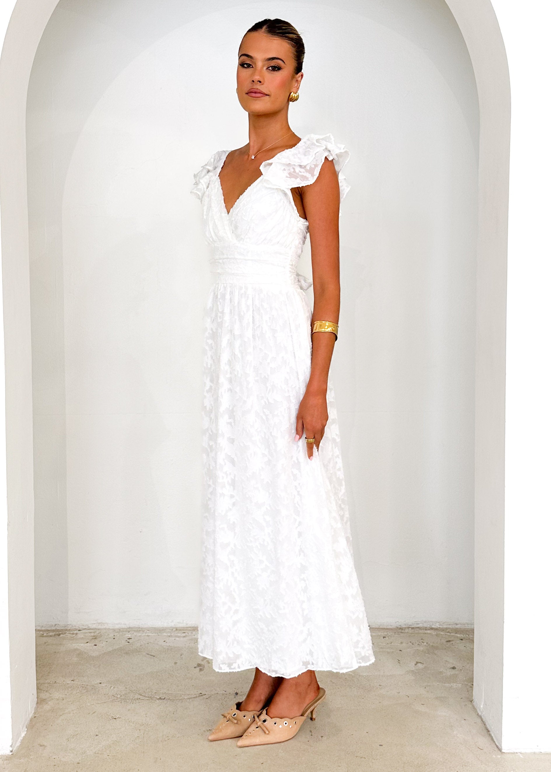 Aries Maxi Dress - Off White