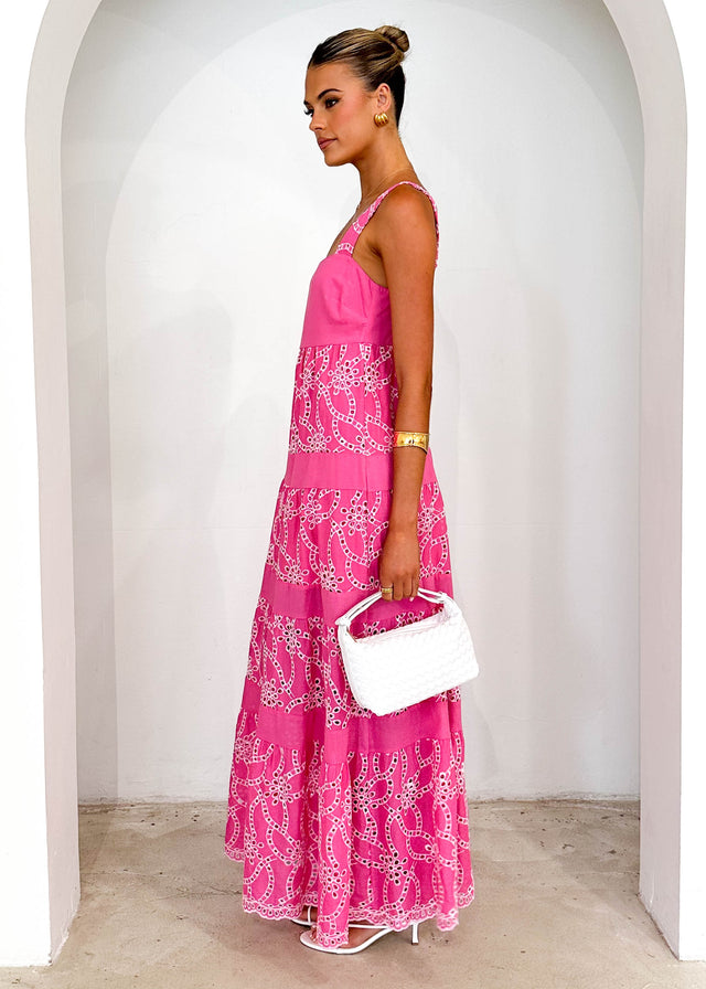 Fiori Maxi Dress - Pink Anglaise