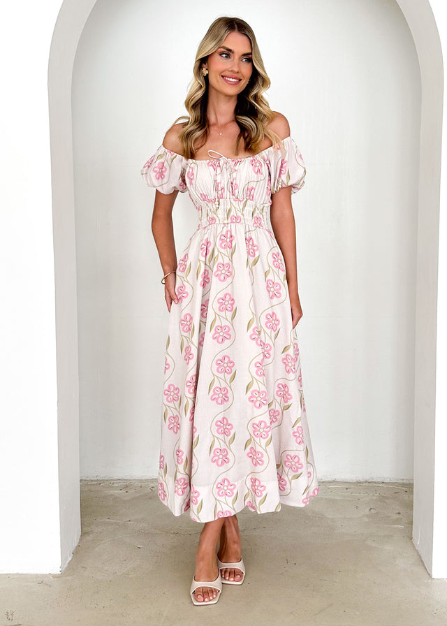 Maisie Maxi Dress - Blush Flowers