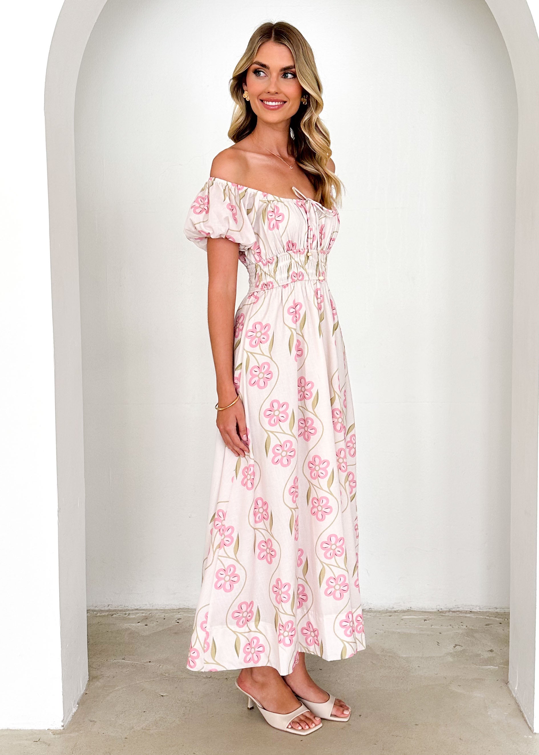 Maisie Maxi Dress - Blush Flowers