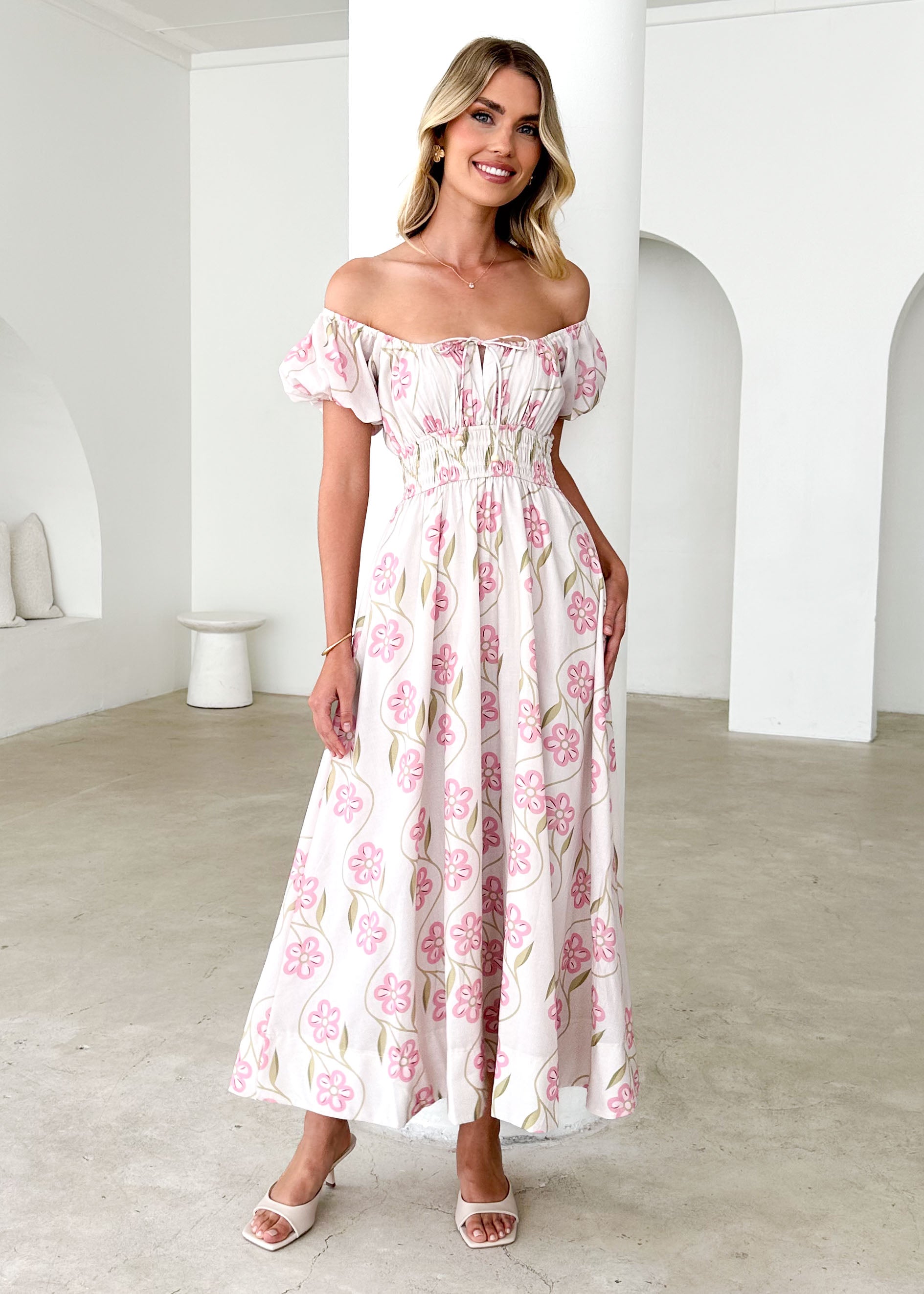 Maisie Maxi Dress - Blush Flowers