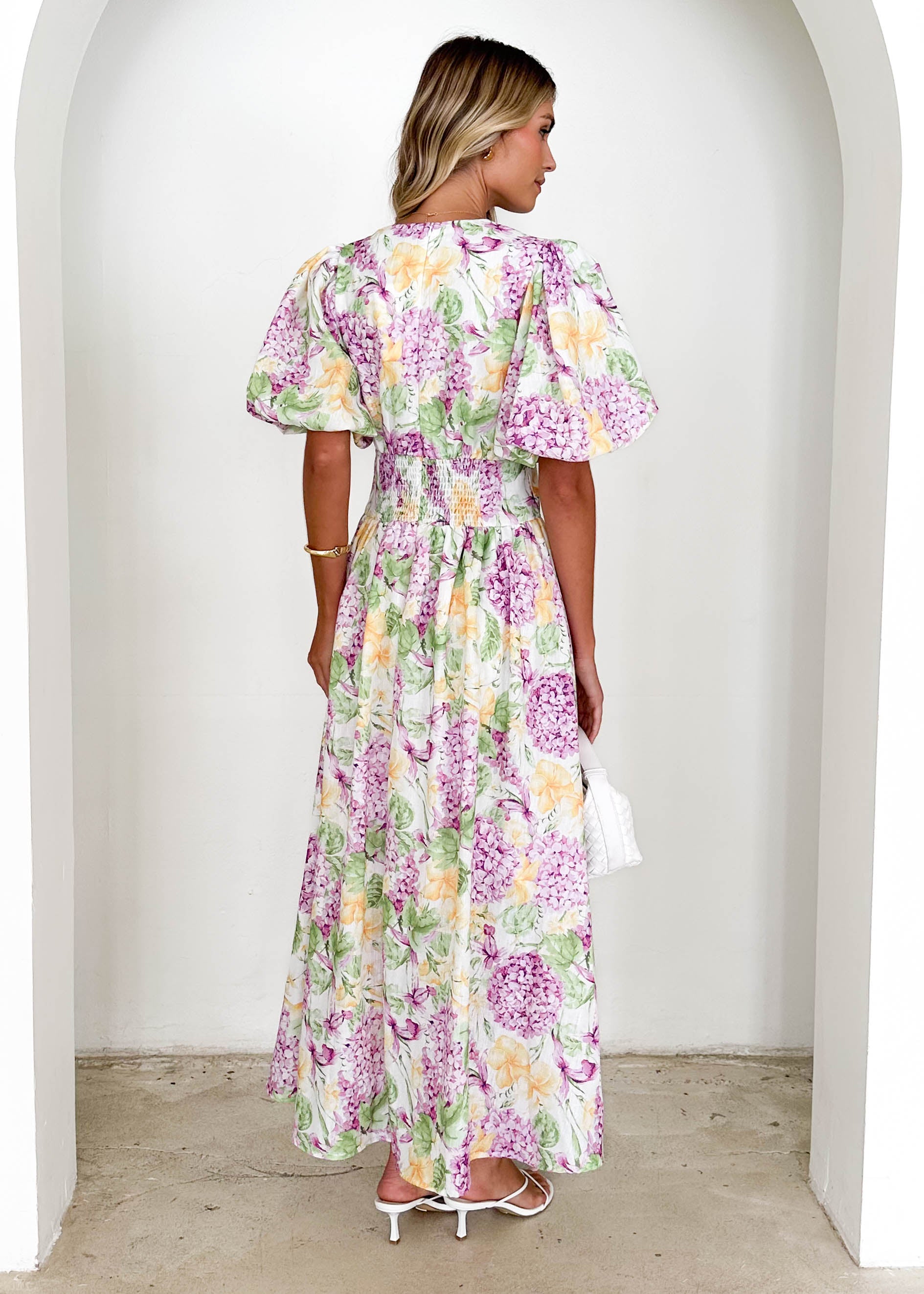 Marcelle Maxi Dress - Purple Hydrangea