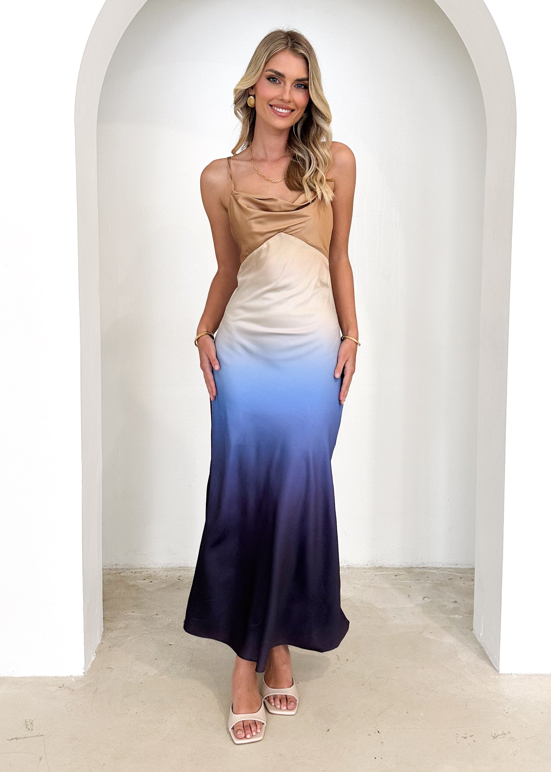 Sattle Maxi Dress - Blue Ombre