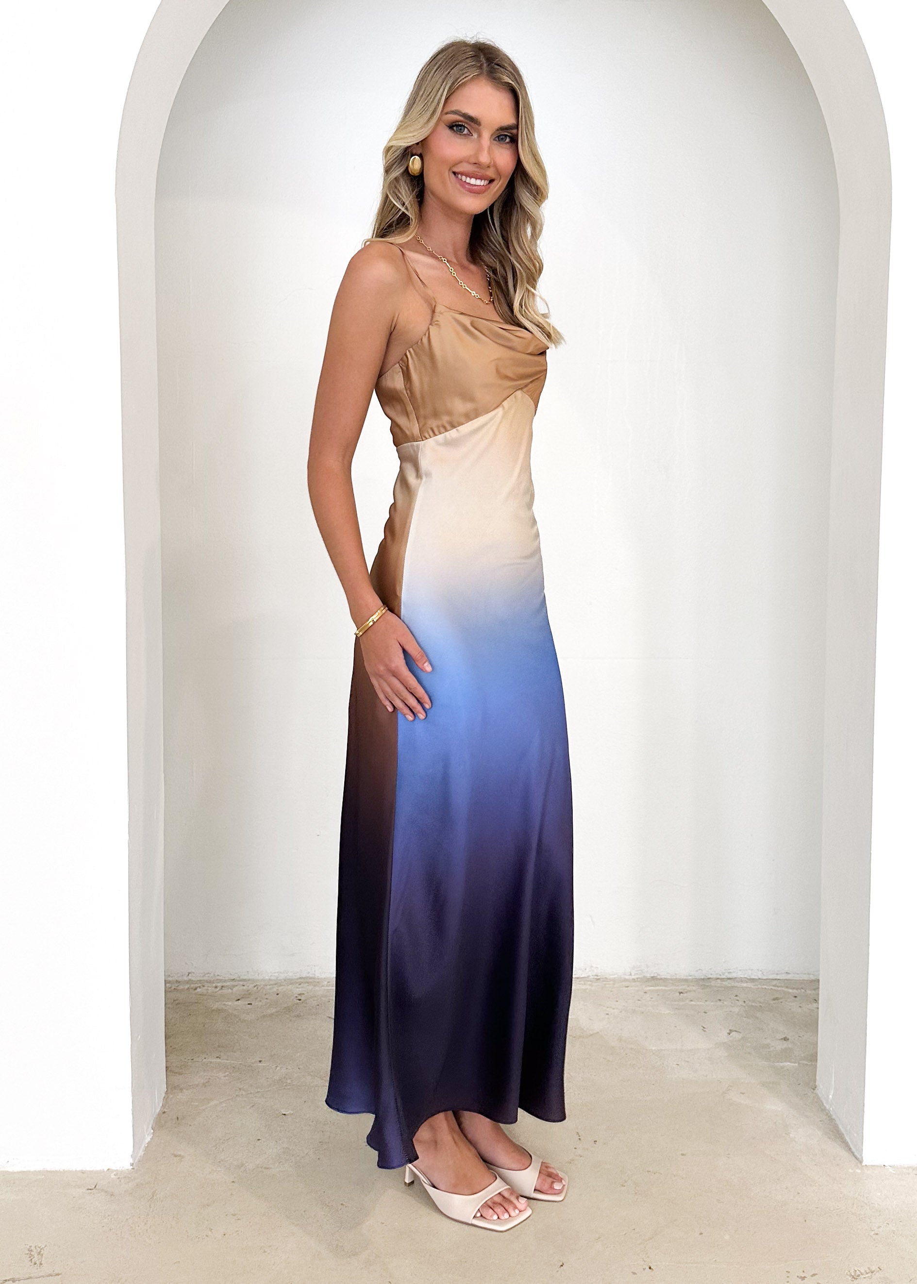 Sattle Maxi Dress - Blue Ombre