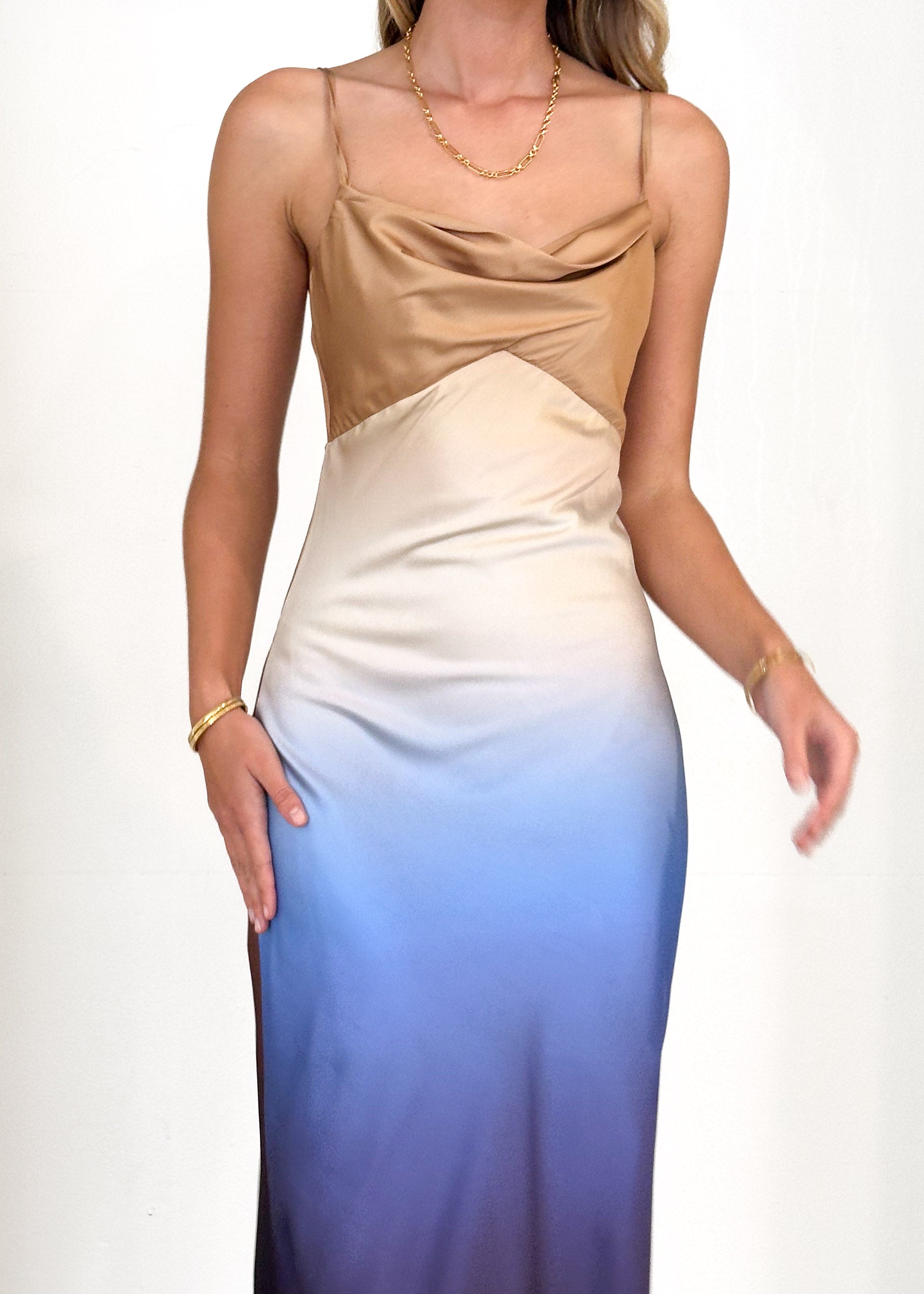 Sattle Maxi Dress - Blue Ombre