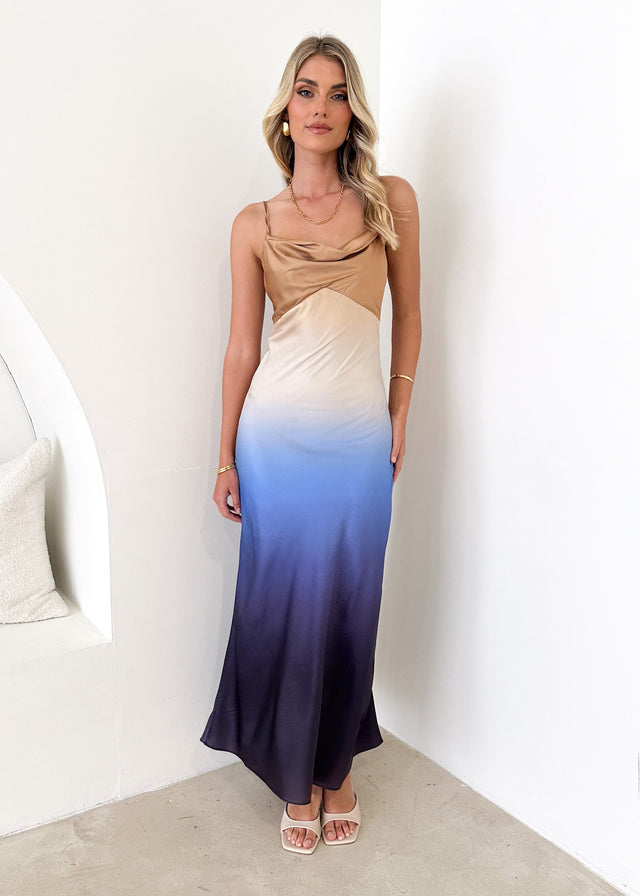 Sattle Maxi Dress - Blue Ombre