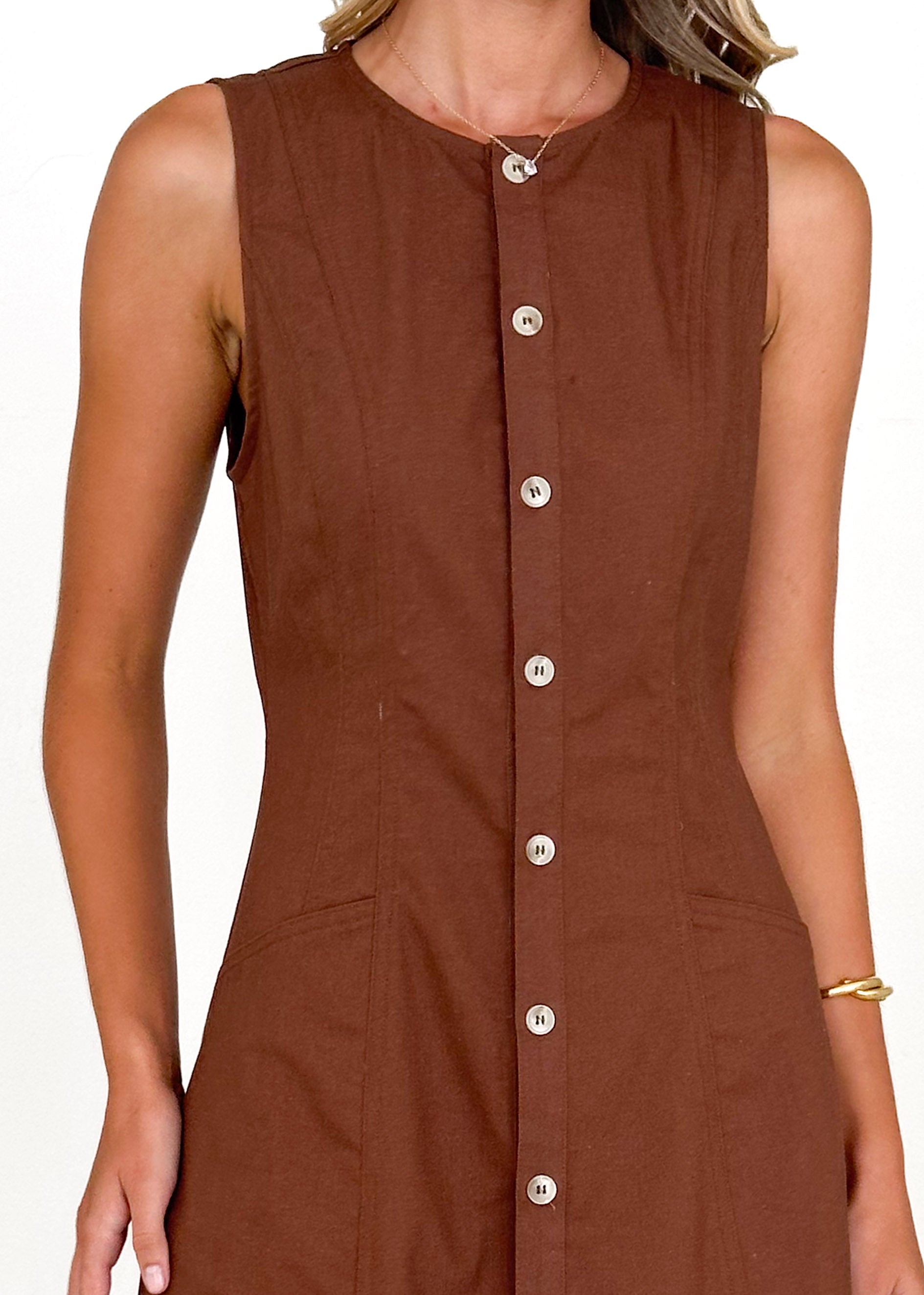 Drifter Midi Dress - Chocolate