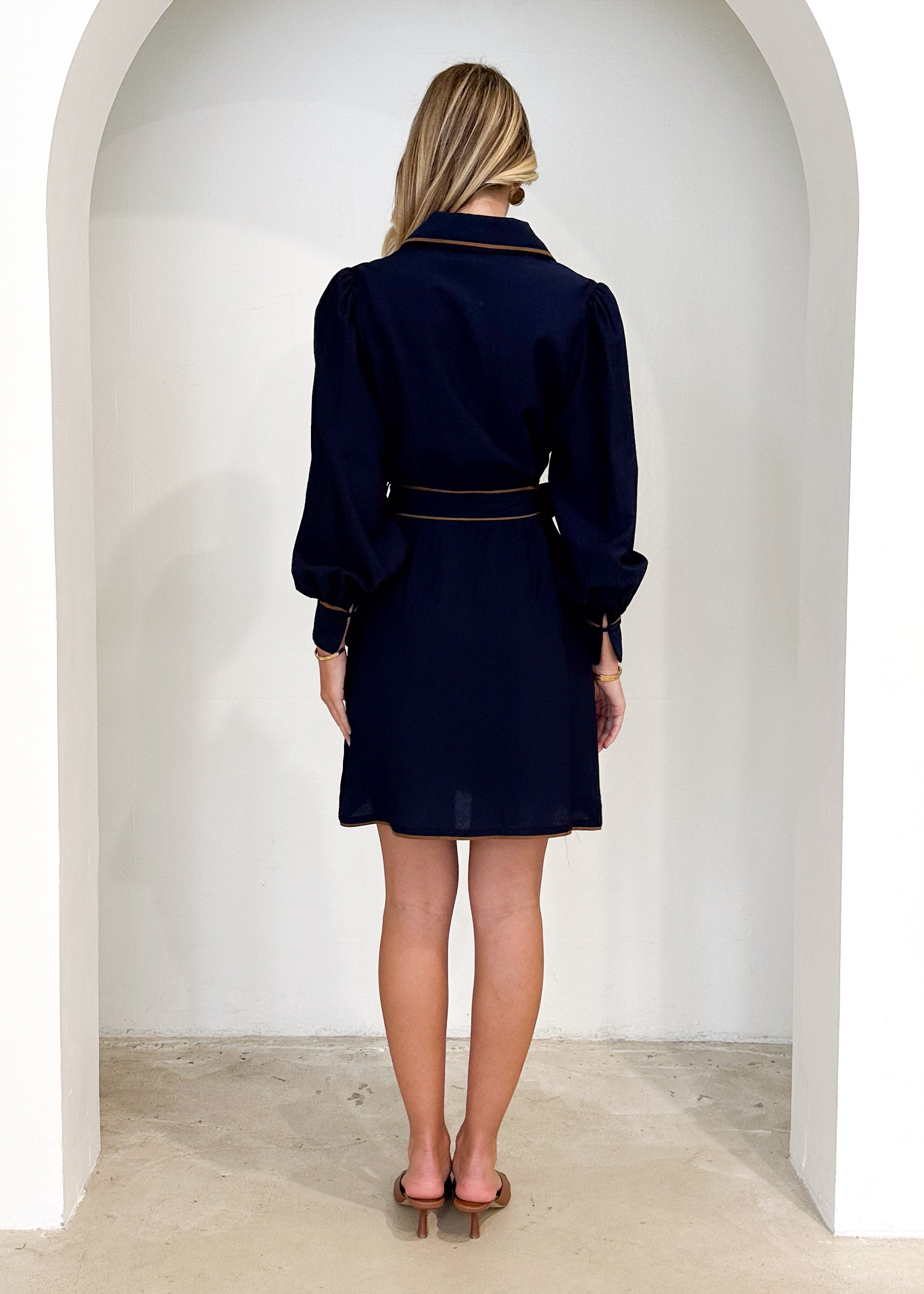 Adrienne Dress - Navy