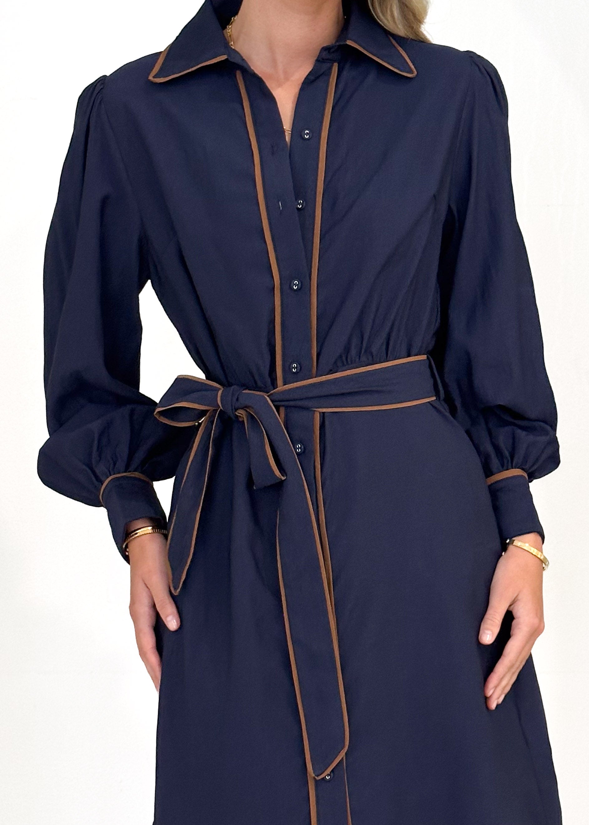 Adrienne Dress - Navy