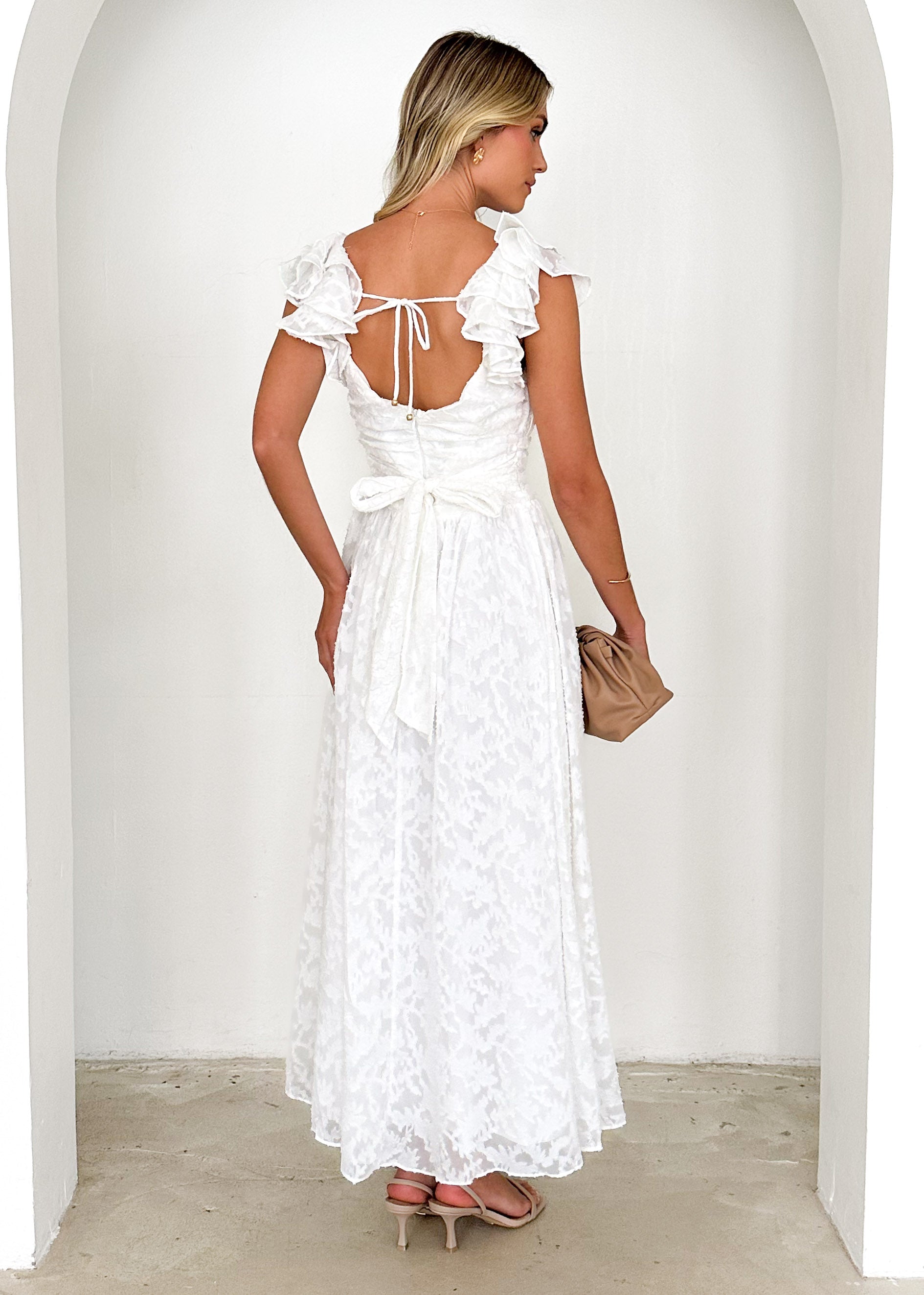 Aries Maxi Dress - Off White