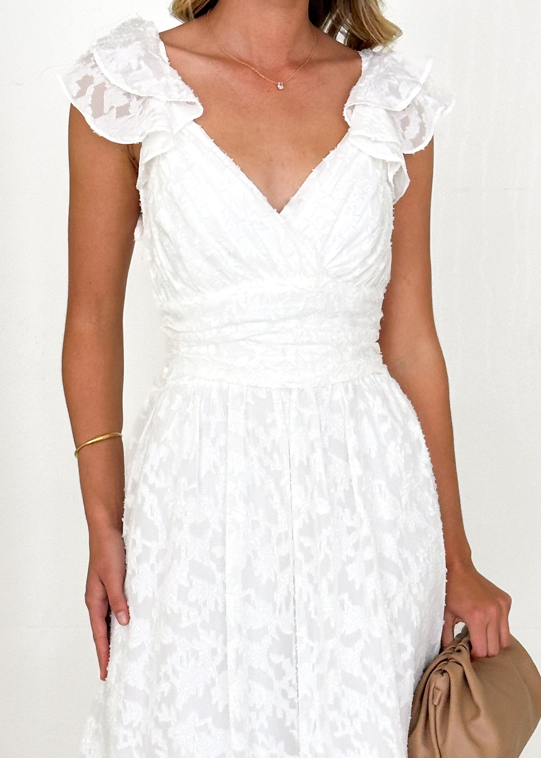 Aries Maxi Dress - Off White