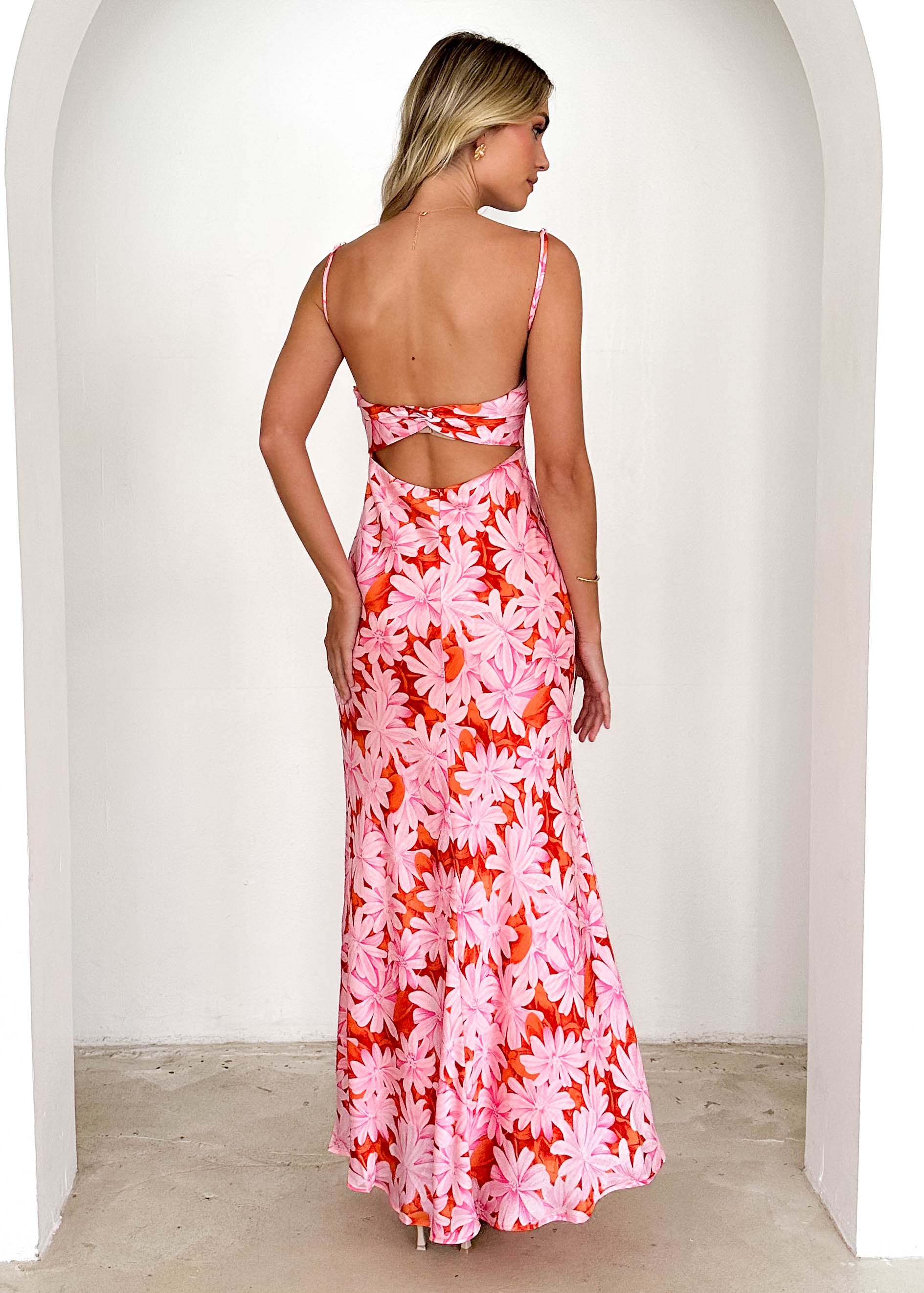 Cavalo Maxi Dress - Pink Flowers