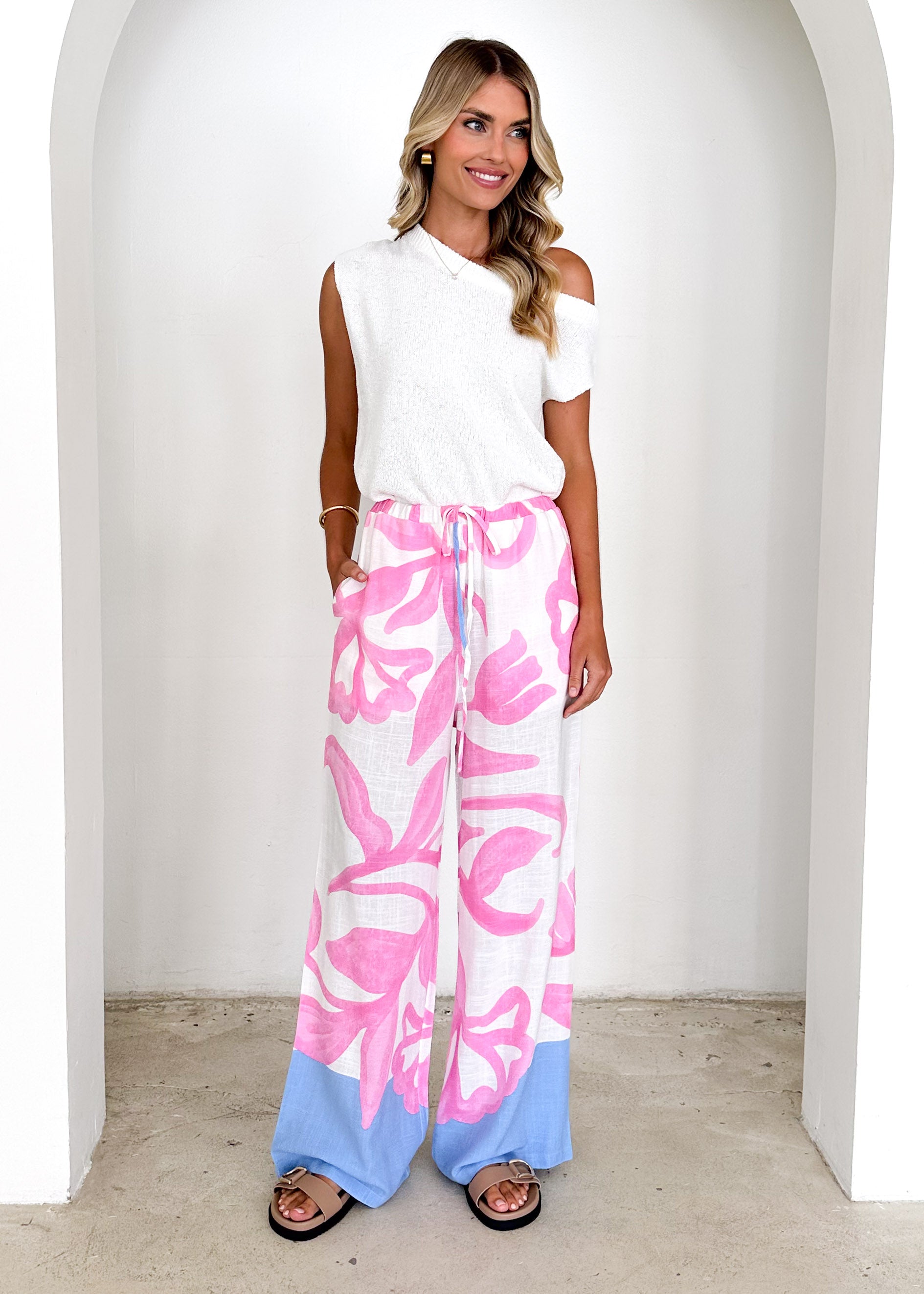 Mariella Pants - Lila Flower