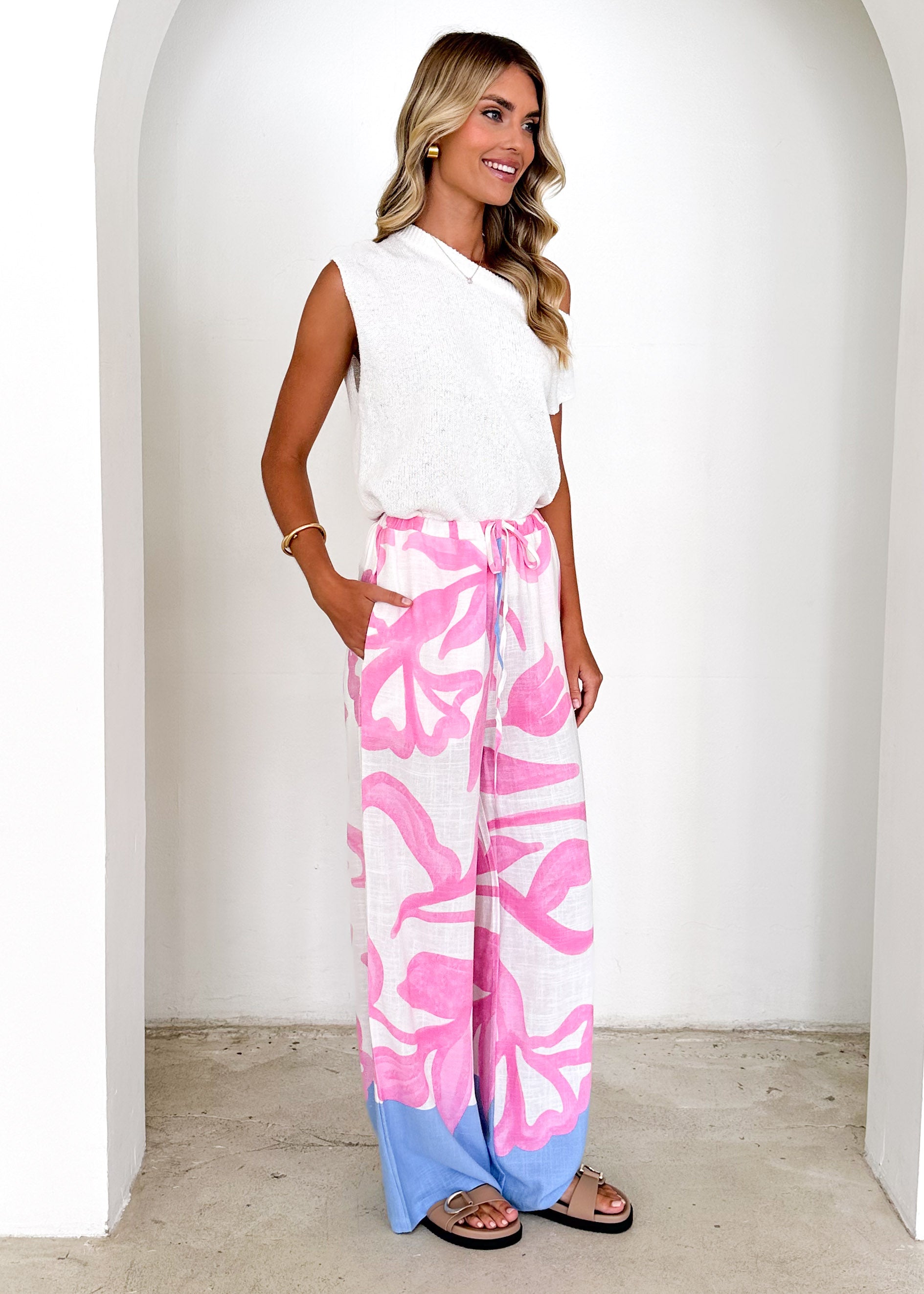 Mariella Pants - Lila Flower