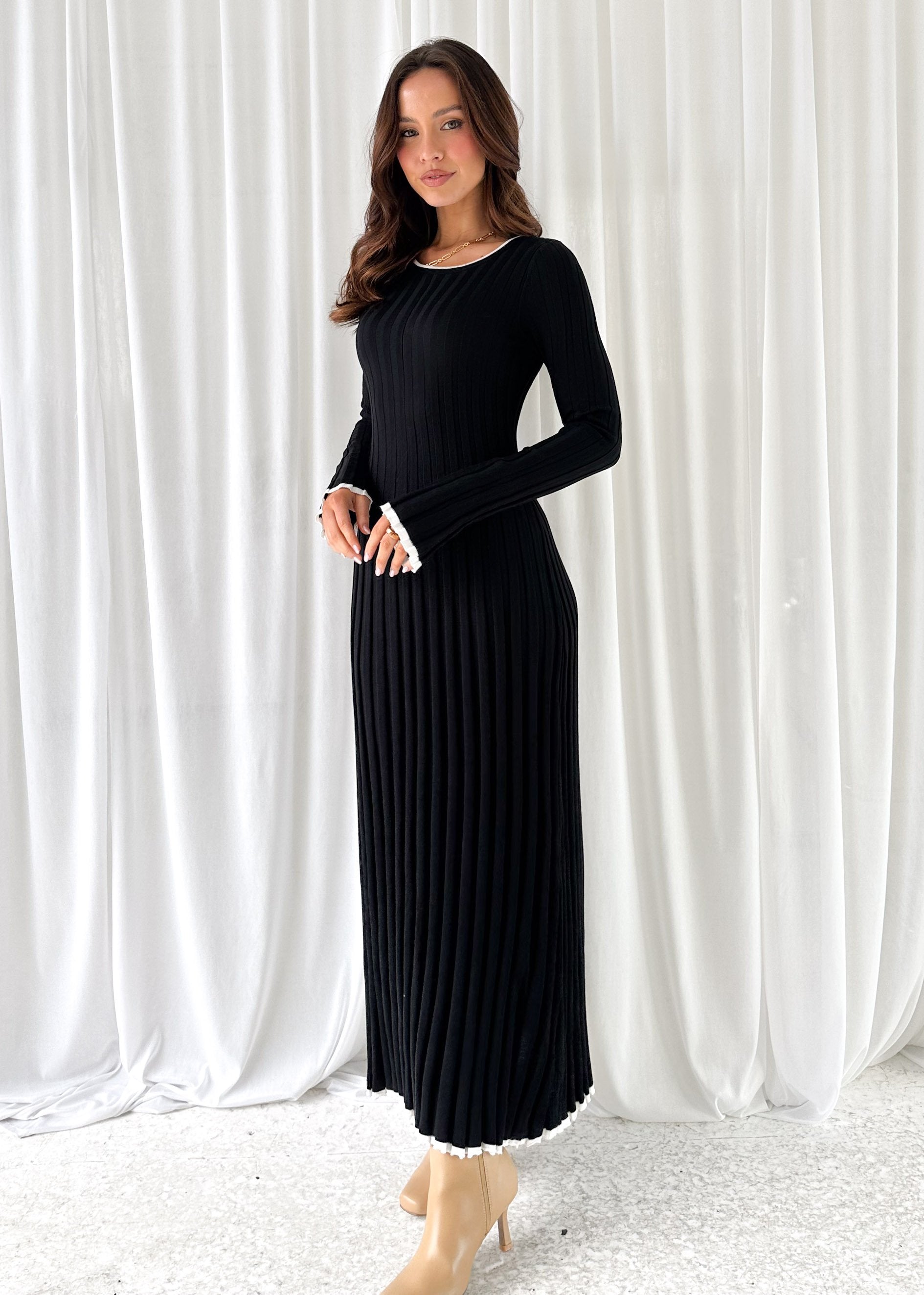 Bellarose Knit Maxi Dress - Black