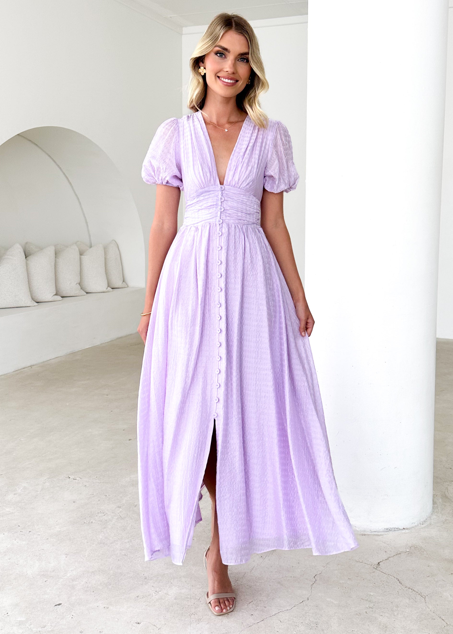 Dunning Midi Dress - Lilac