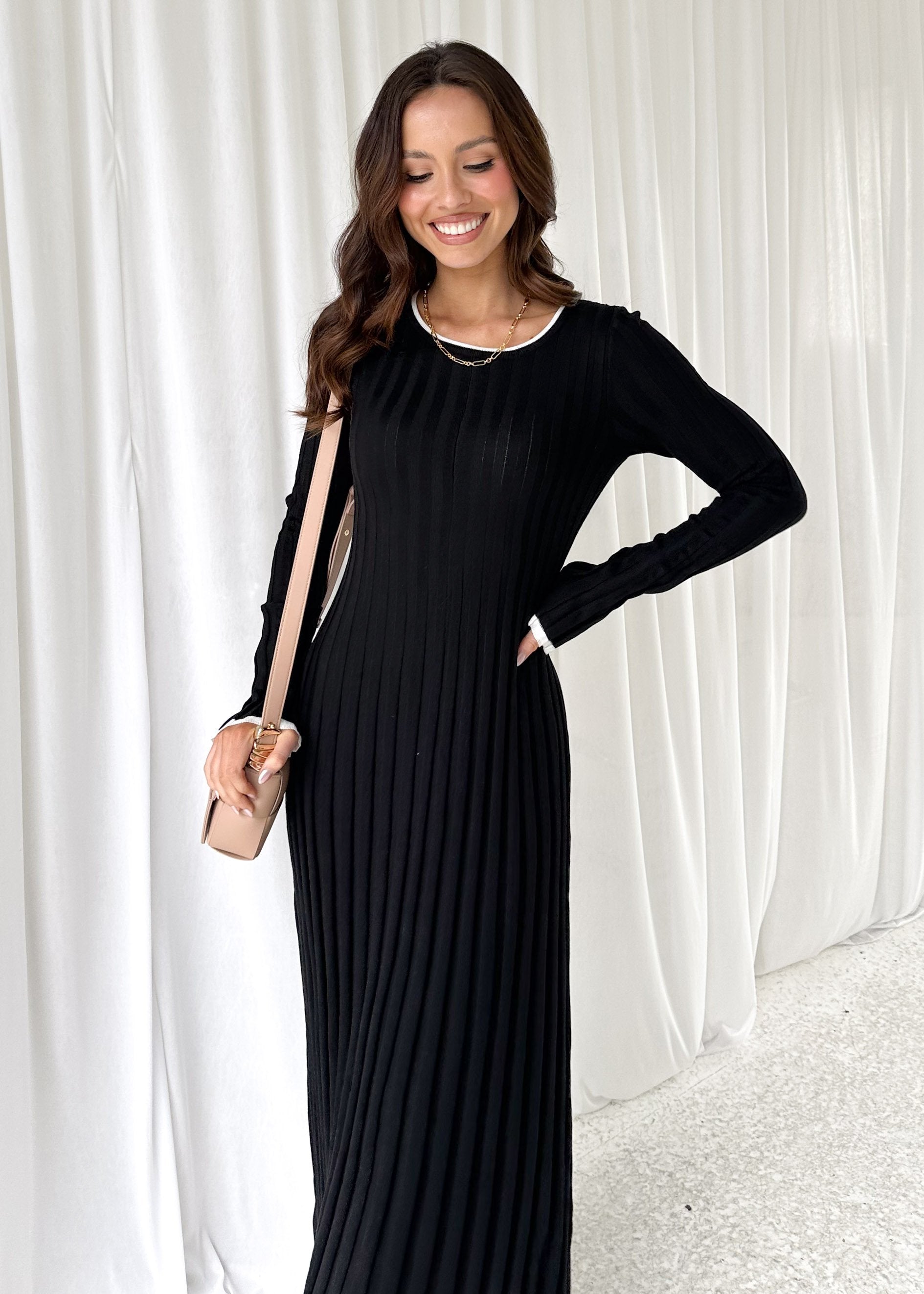 Bellarose Knit Maxi Dress - Black