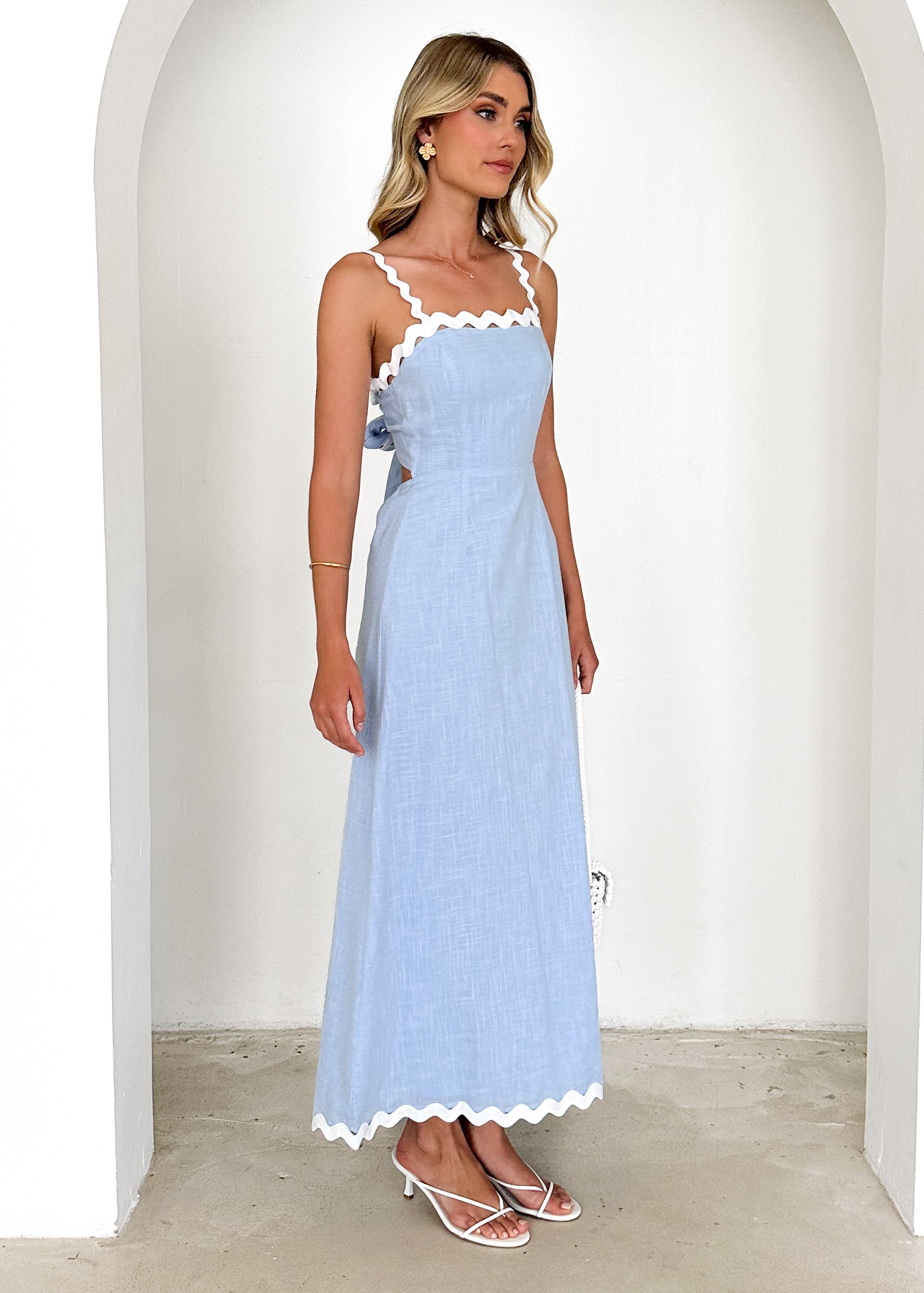 Tampa Midi Dress - Baby Blue